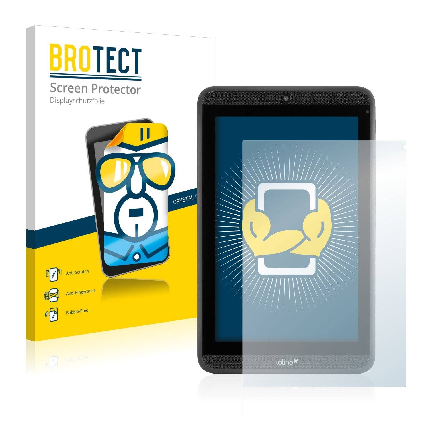 2x BROTECT HD-Clear Displayschutzfolie für Tolino Tab