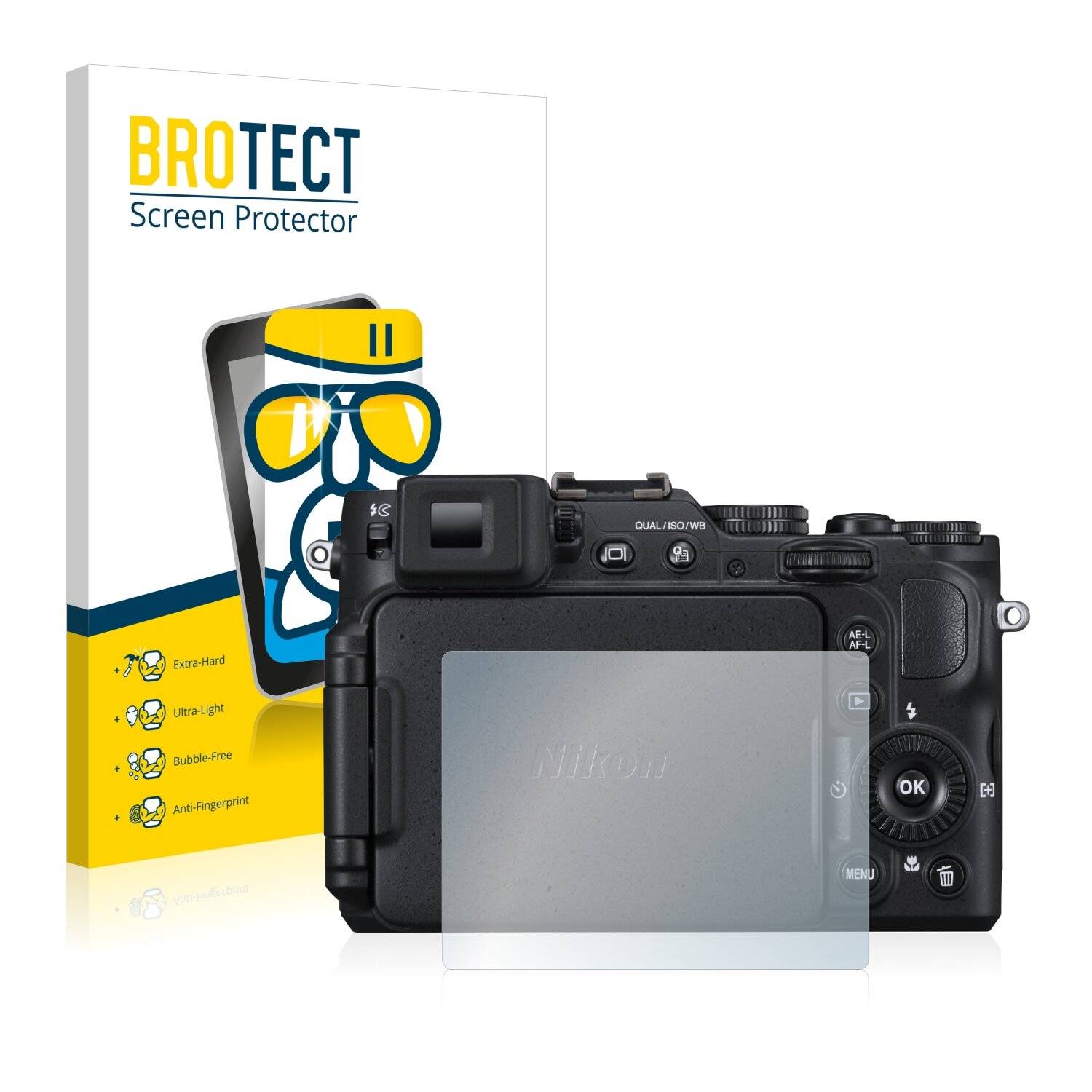 BROTECT AirGlass Schutzglas Folie für Nikon Coolpix