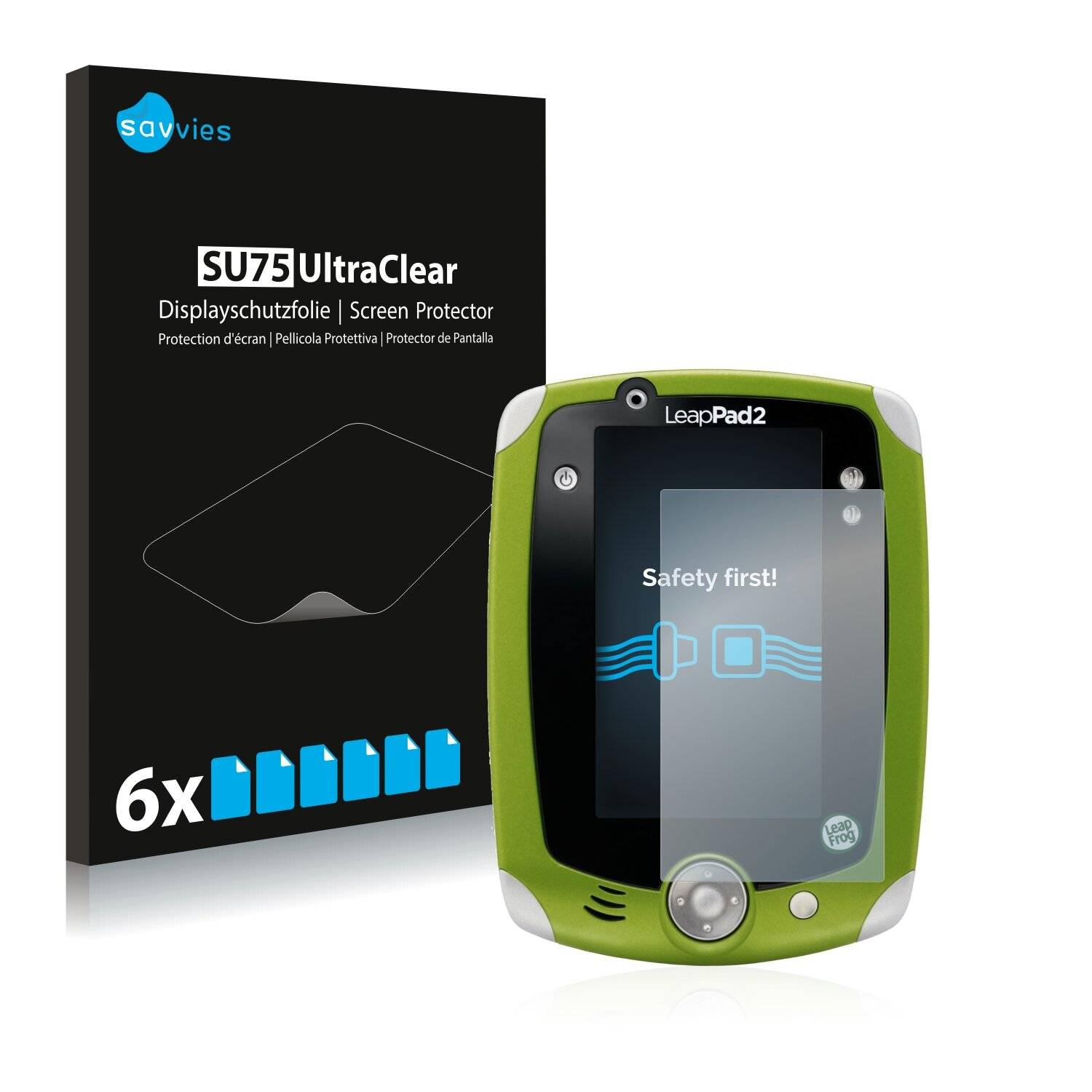 6x Savvies SU75 Displayschutzfolie für LeapFrog LeapPad