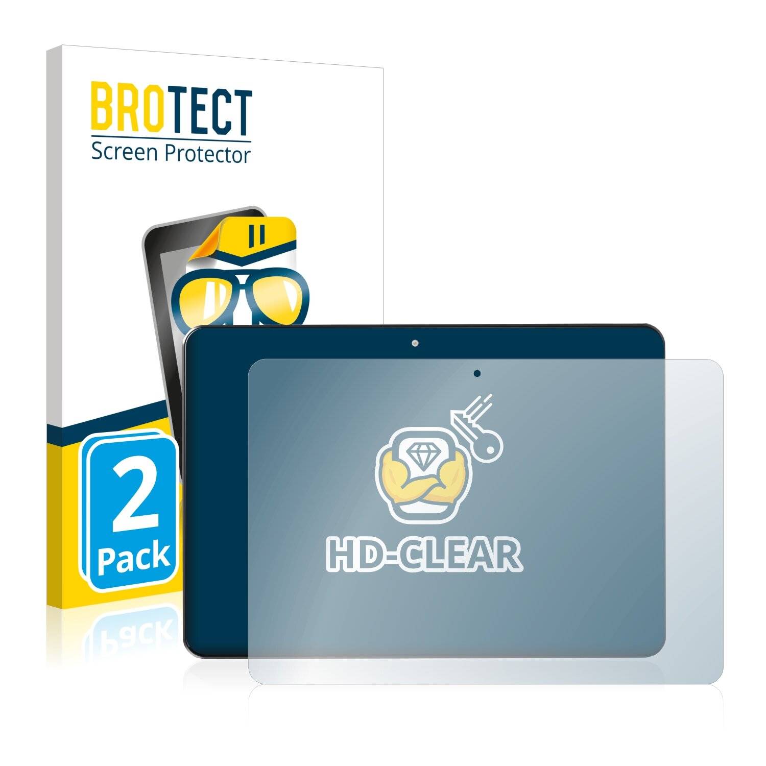 2x BROTECT HD-Clear Displayschutzfolie für GoClever Quantum3