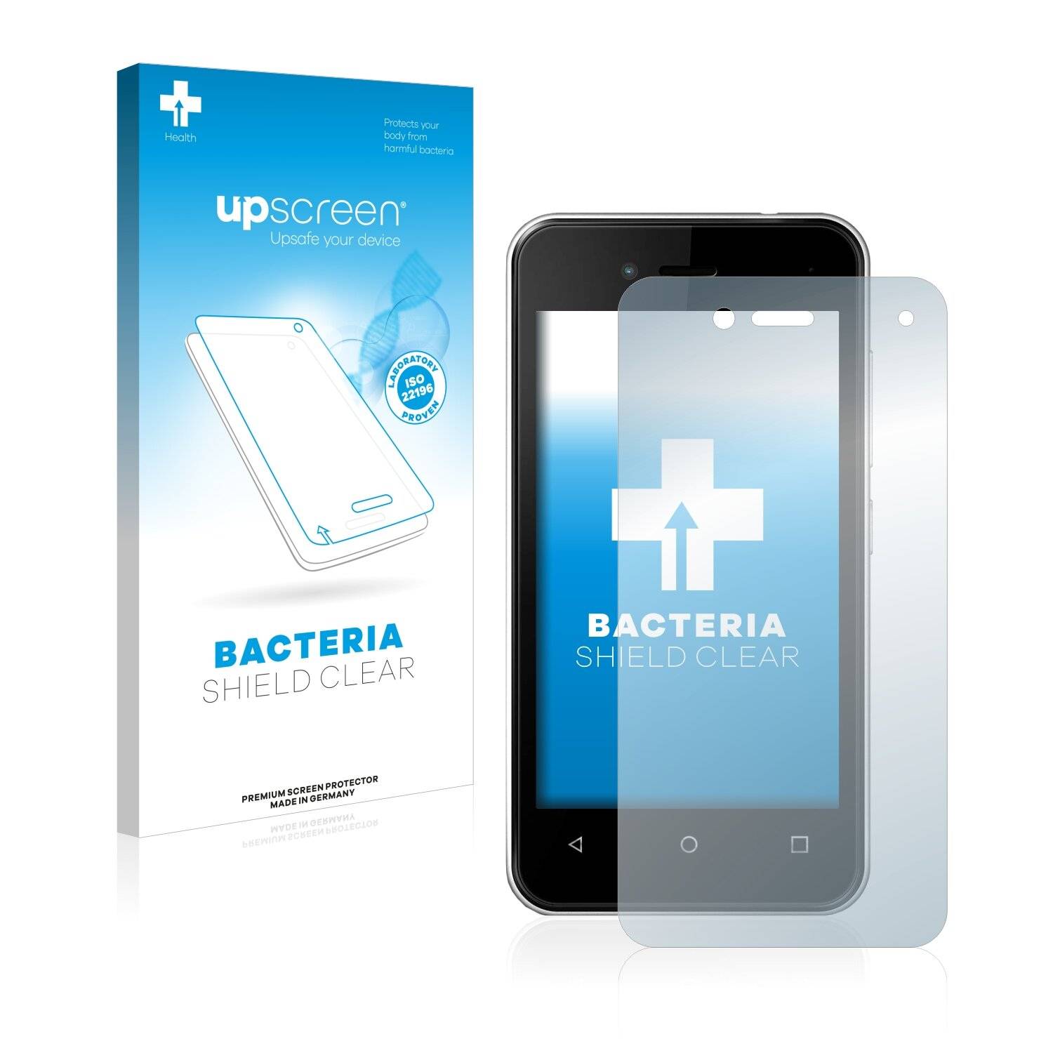 upscreen Bacteria Shield Clear Premium Antibakterielle Displayschutzfolie für Wiko Sunny 3