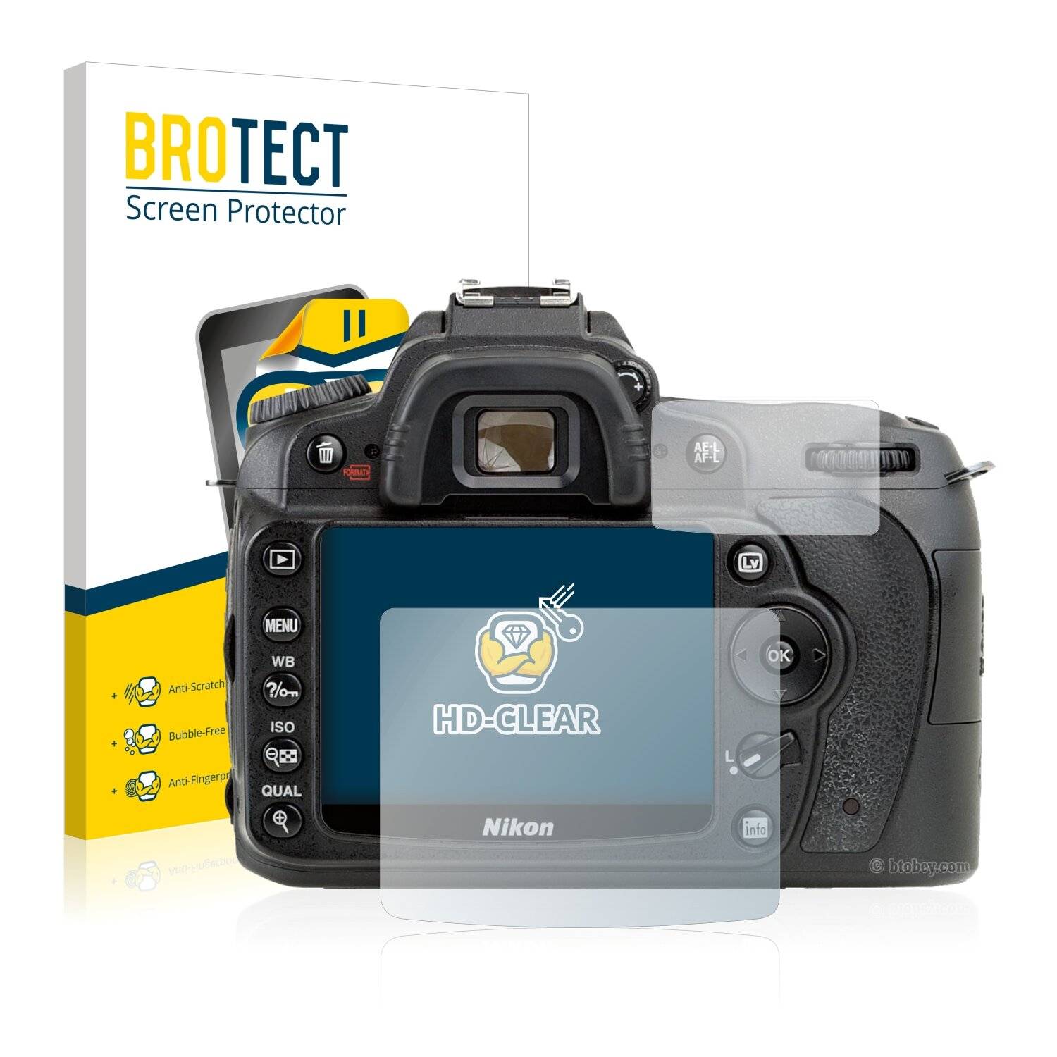 2x BROTECT HD-Clear Displayschutzfolie für Nikon