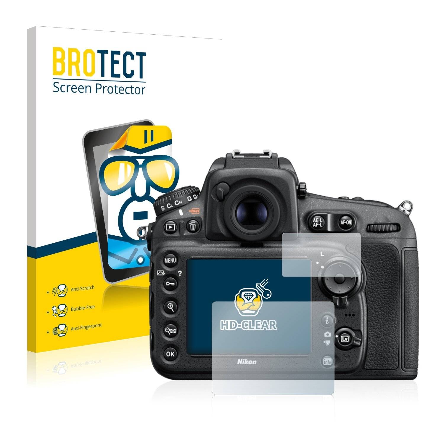 2x BROTECT HD-Clear Displayschutzfolie für Nikon
