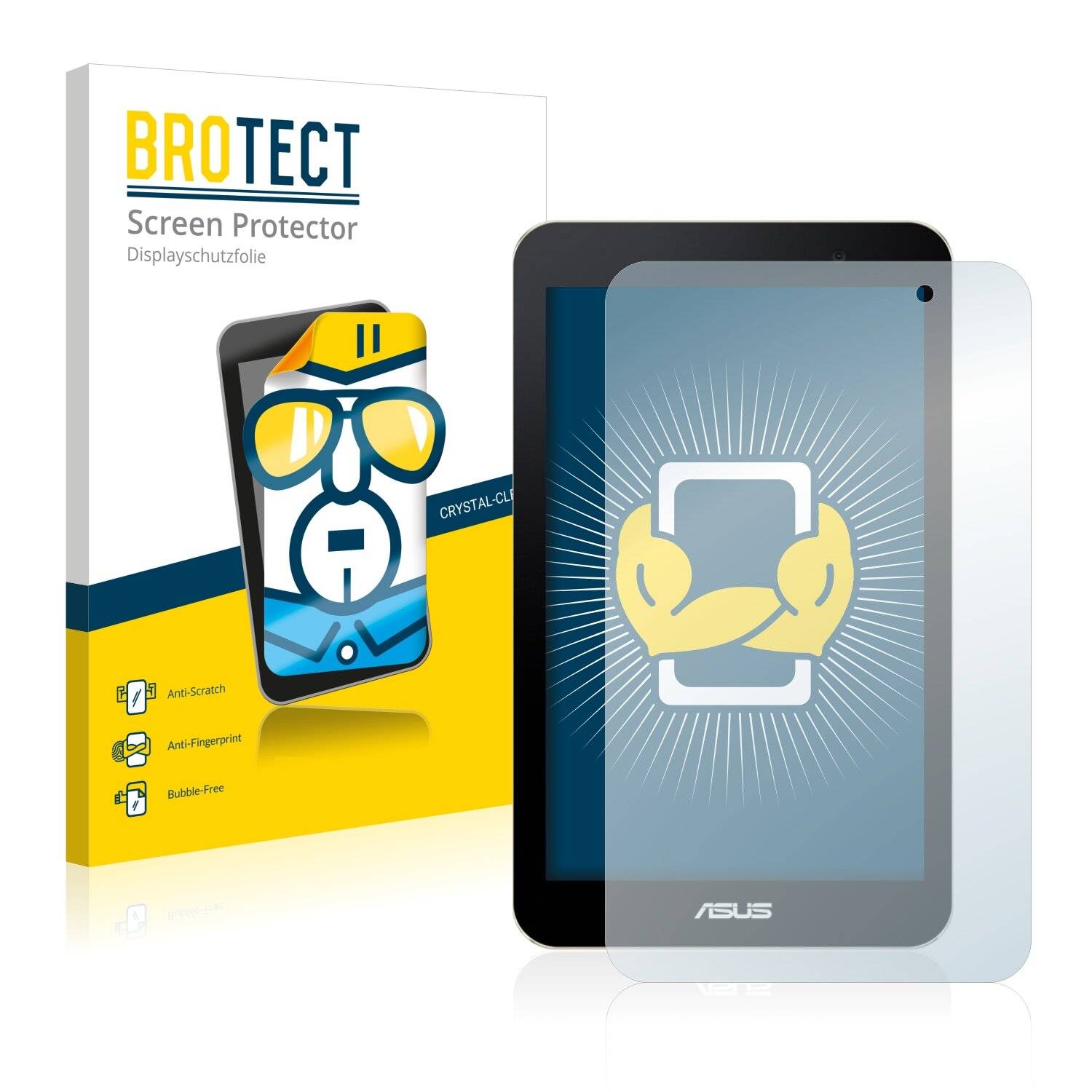 2x BROTECT HD-Clear Displayschutzfolie für Asus MeMo Pad 7
