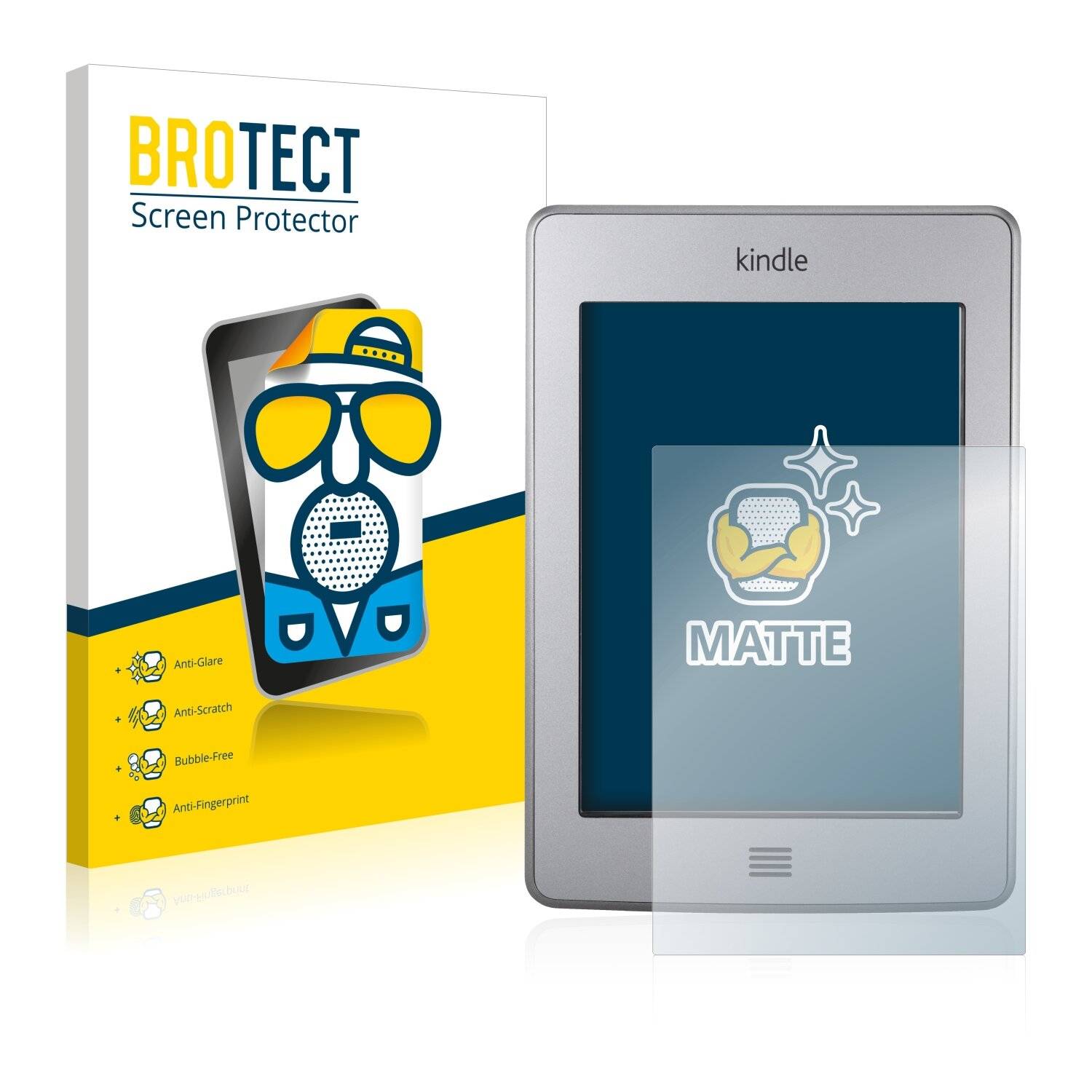 2x BROTECT Matte Displayschutzfolie für Amazon Kindle Touch - Entspiegelt,