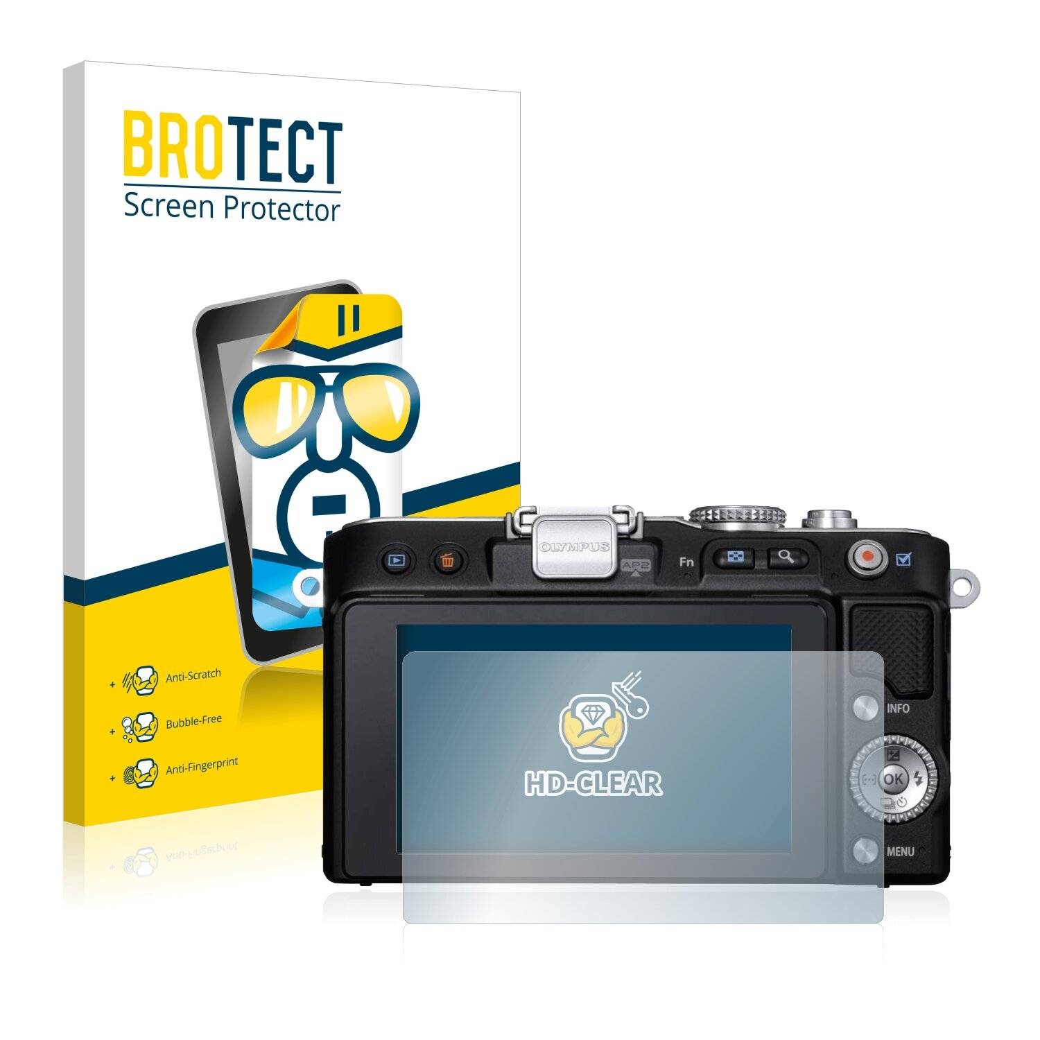 2x BROTECT HD-Clear Displayschutzfolie für Olympus PEN