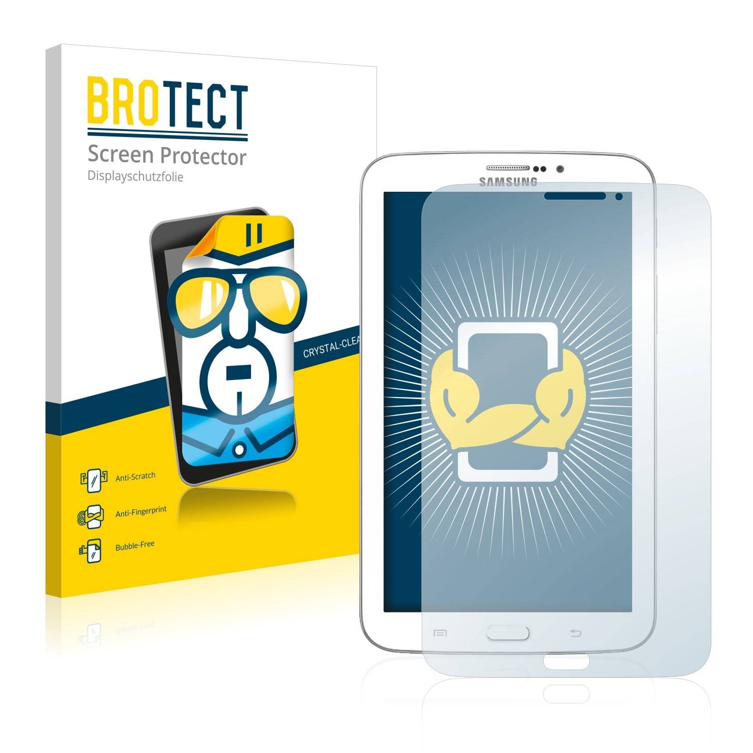 2x BROTECT HD-Clear Displayschutzfolie für Samsung Galaxy Tab 3 7.0