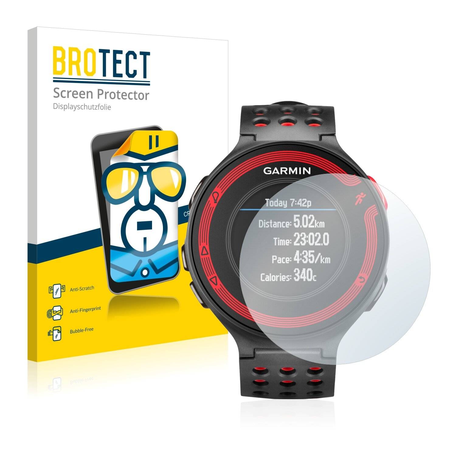 2x BROTECT HD-Clear Displayschutzfolie für Garmin Forerunner