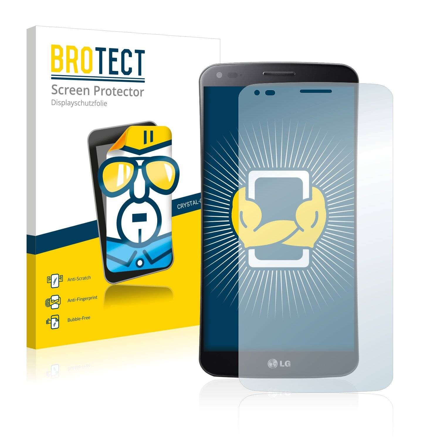 2x BROTECT HD-Clear Displayschutzfolie für LG G Flex