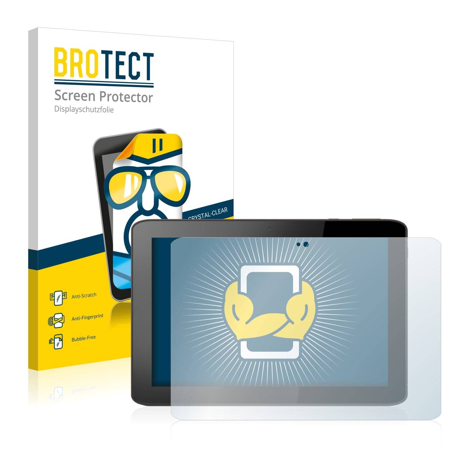 2x BROTECT HD-Clear Displayschutzfolie für Medion Akoya E1234T (MD