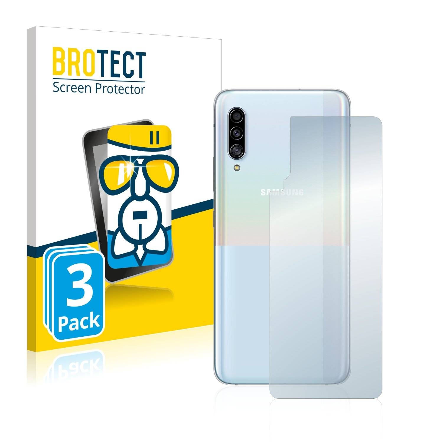 3x BROTECT AirGlass Schutzglas Folie für Samsung Galaxy A90 5G