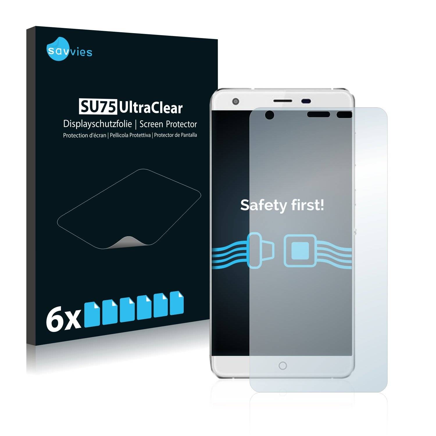 6x Savvies SU75 Displayschutzfolie für Ulefone
