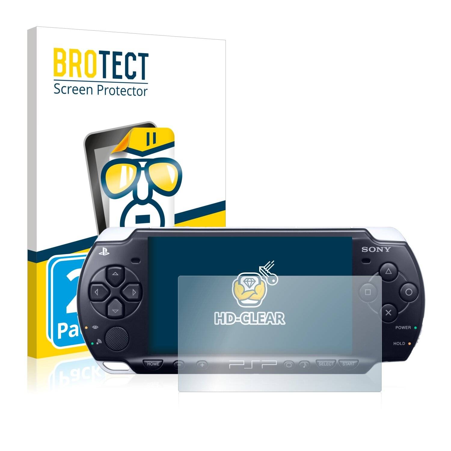 2x BROTECT HD-Clear Displayschutzfolie für Sony PSP