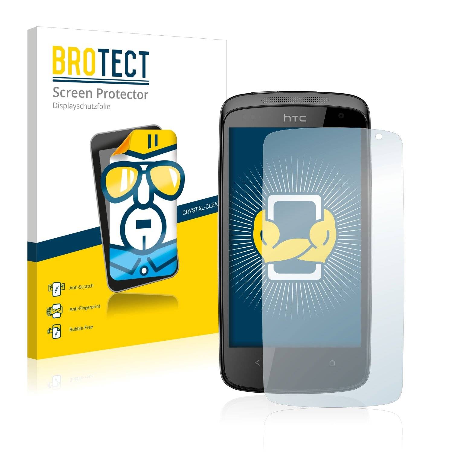 2x BROTECT HD-Clear Displayschutzfolie für HTC Desire