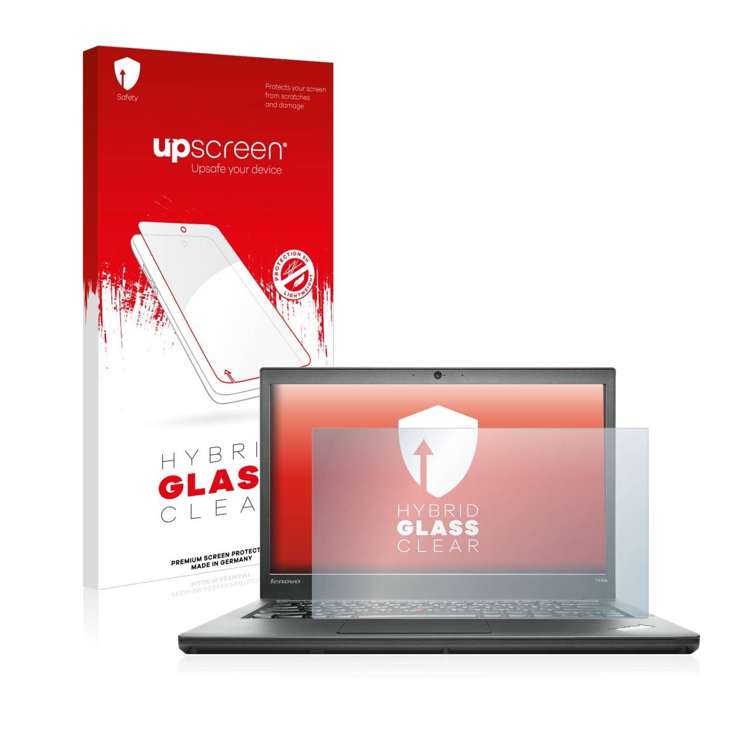 upscreen Hybrid Glass Clear Premium Schutzglas Folie für Lenovo ThinkPad T440s