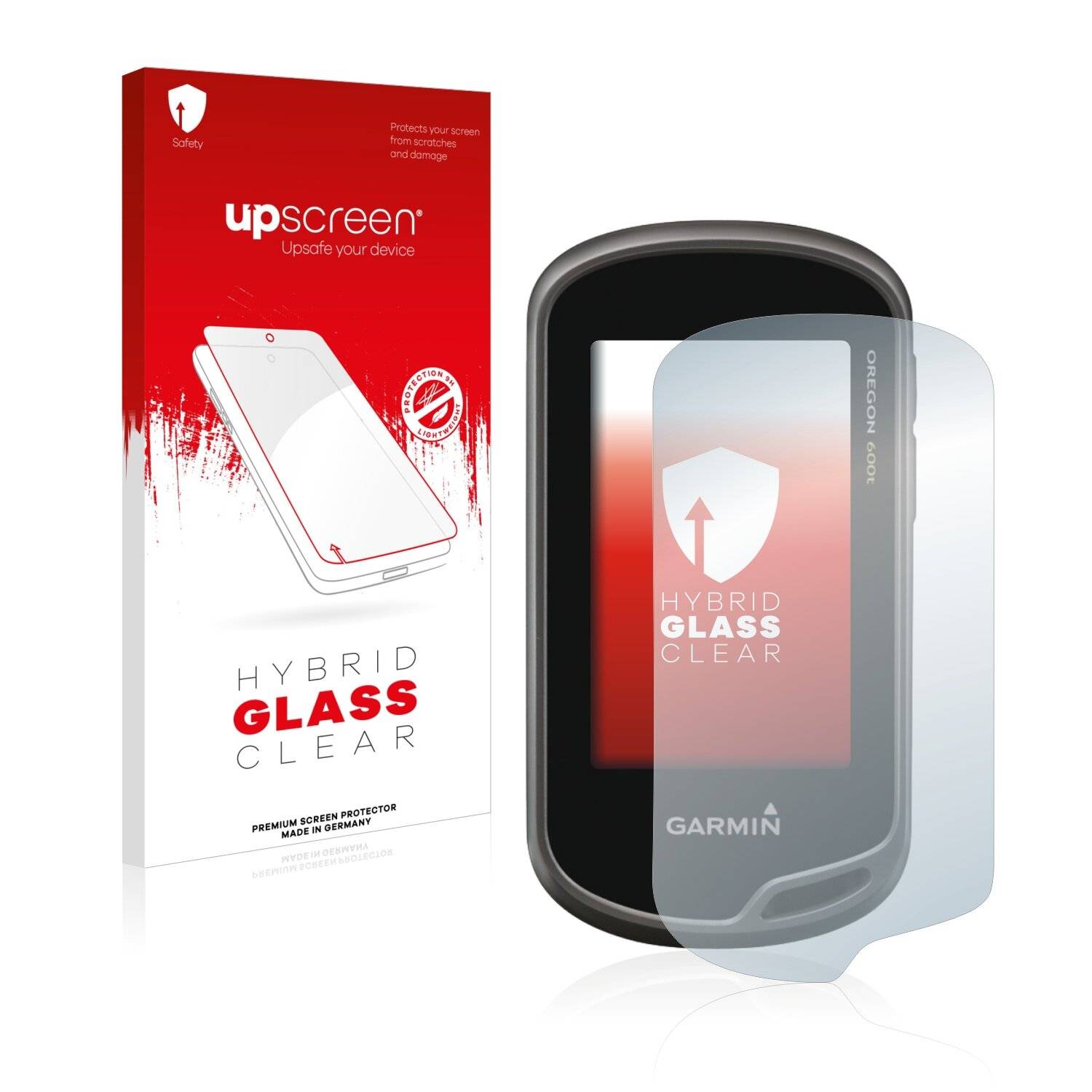 upscreen Hybrid Glass Clear Premium Schutzglas Folie für Garmin Oregon