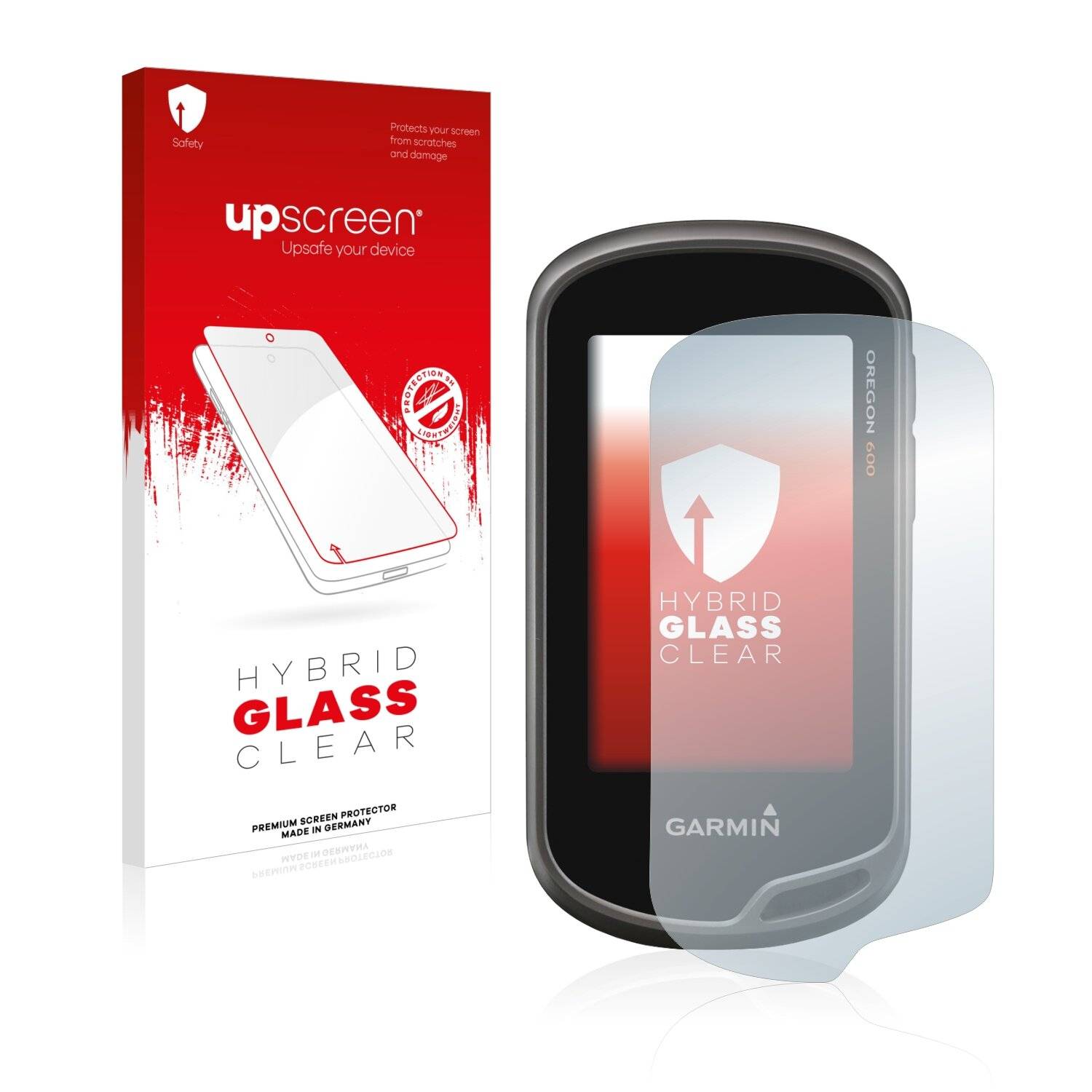 upscreen Hybrid Glass Clear Premium Schutzglas Folie für Garmin Oregon