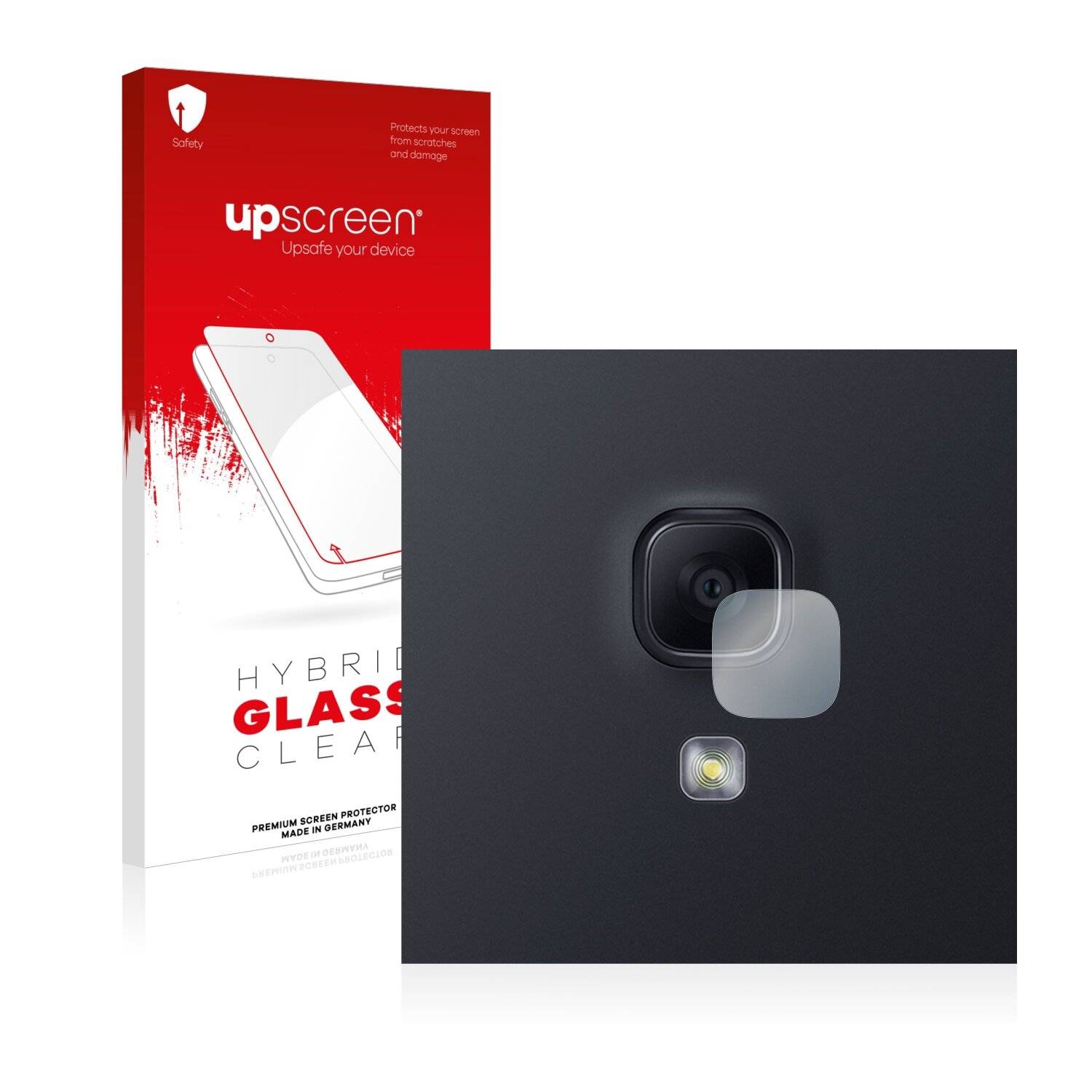 upscreen Hybrid Glass Clear Premium Schutzglas Folie für Samsung Galaxy Tab A 10.5 2018 (NUR