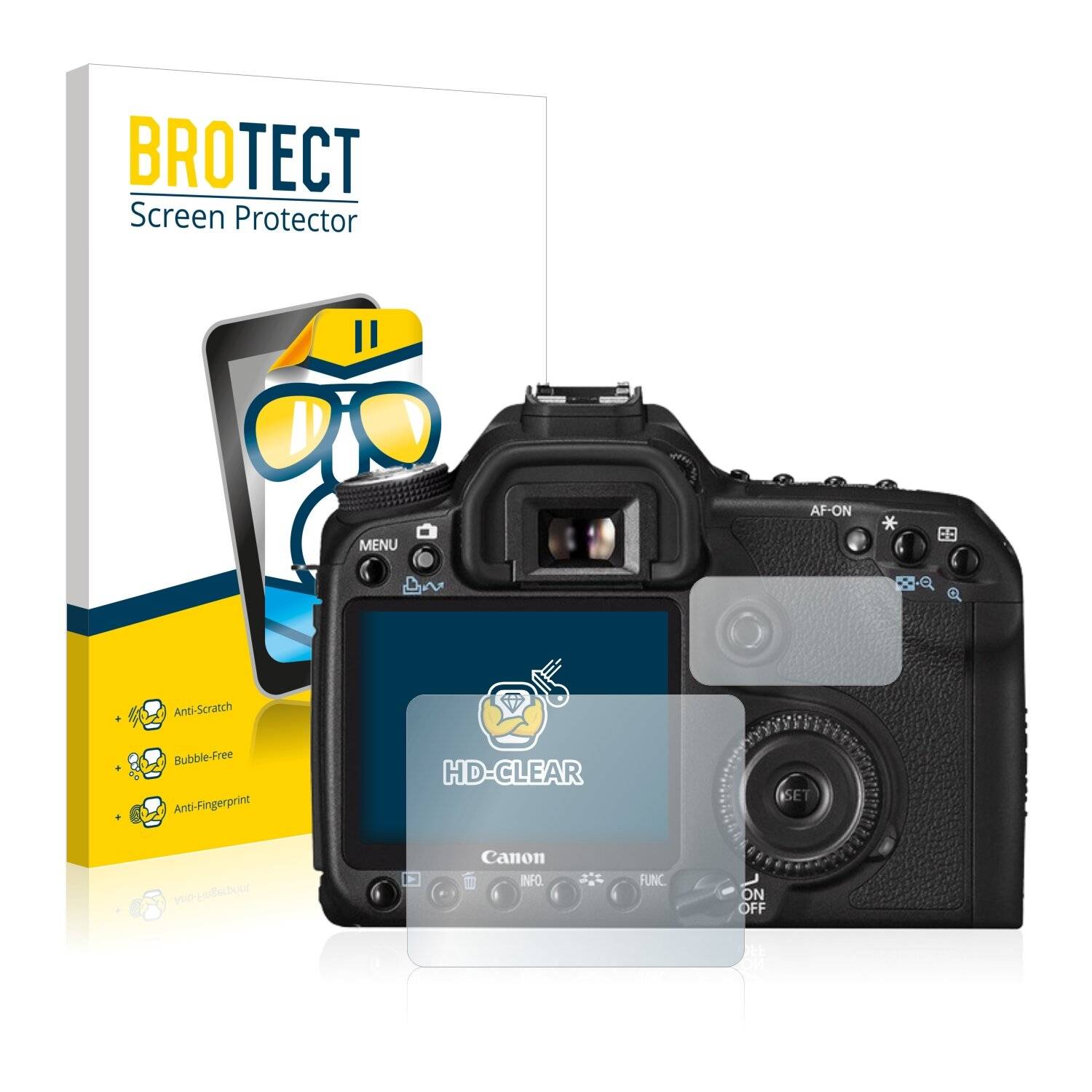 2x BROTECT HD-Clear Displayschutzfolie für Canon EOS