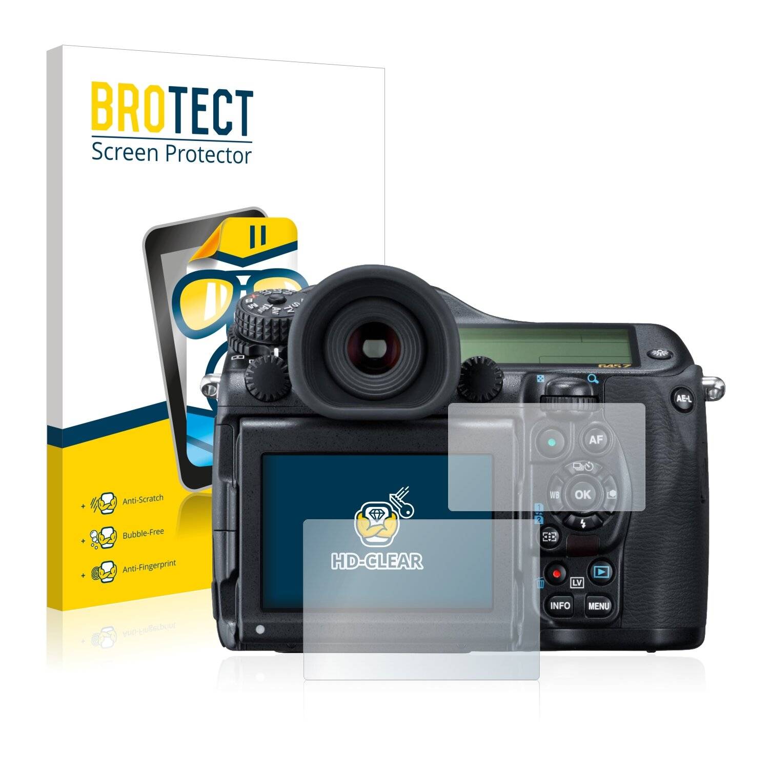 2x BROTECT HD-Clear Displayschutzfolie für Pentax
