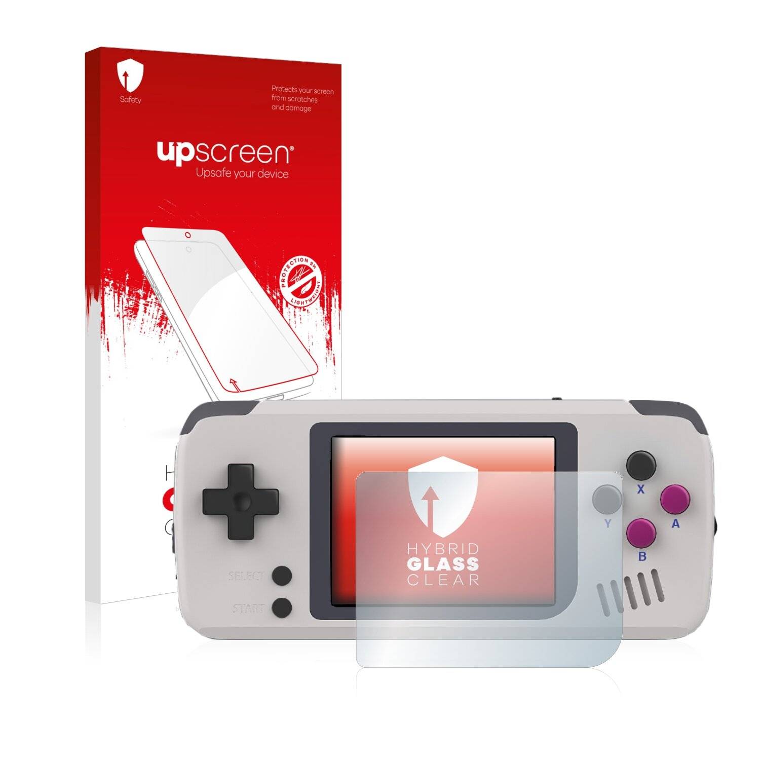 upscreen Hybrid Glass Clear Premium Schutzglas Folie für Pocket Go