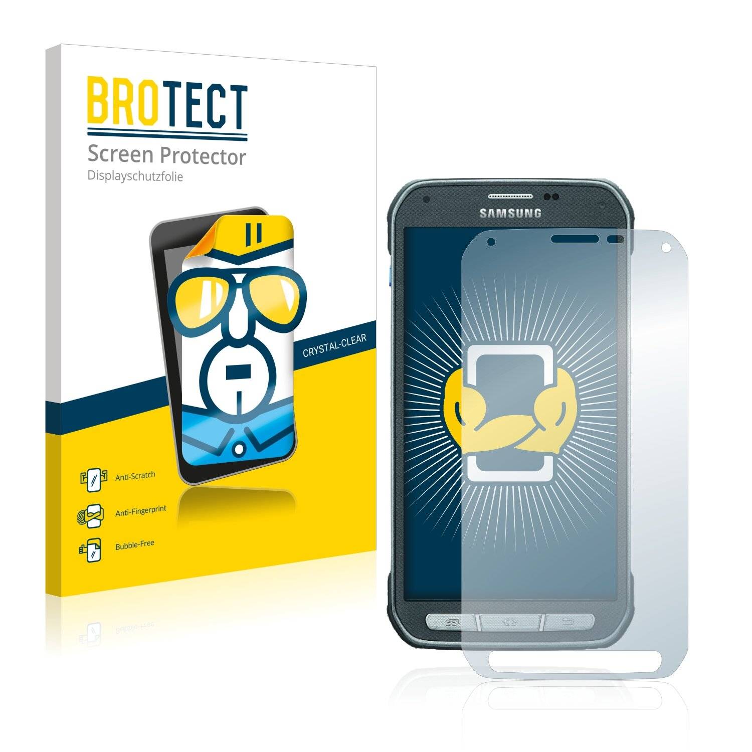 2x BROTECT HD-Clear Displayschutzfolie für Samsung Galaxy S5