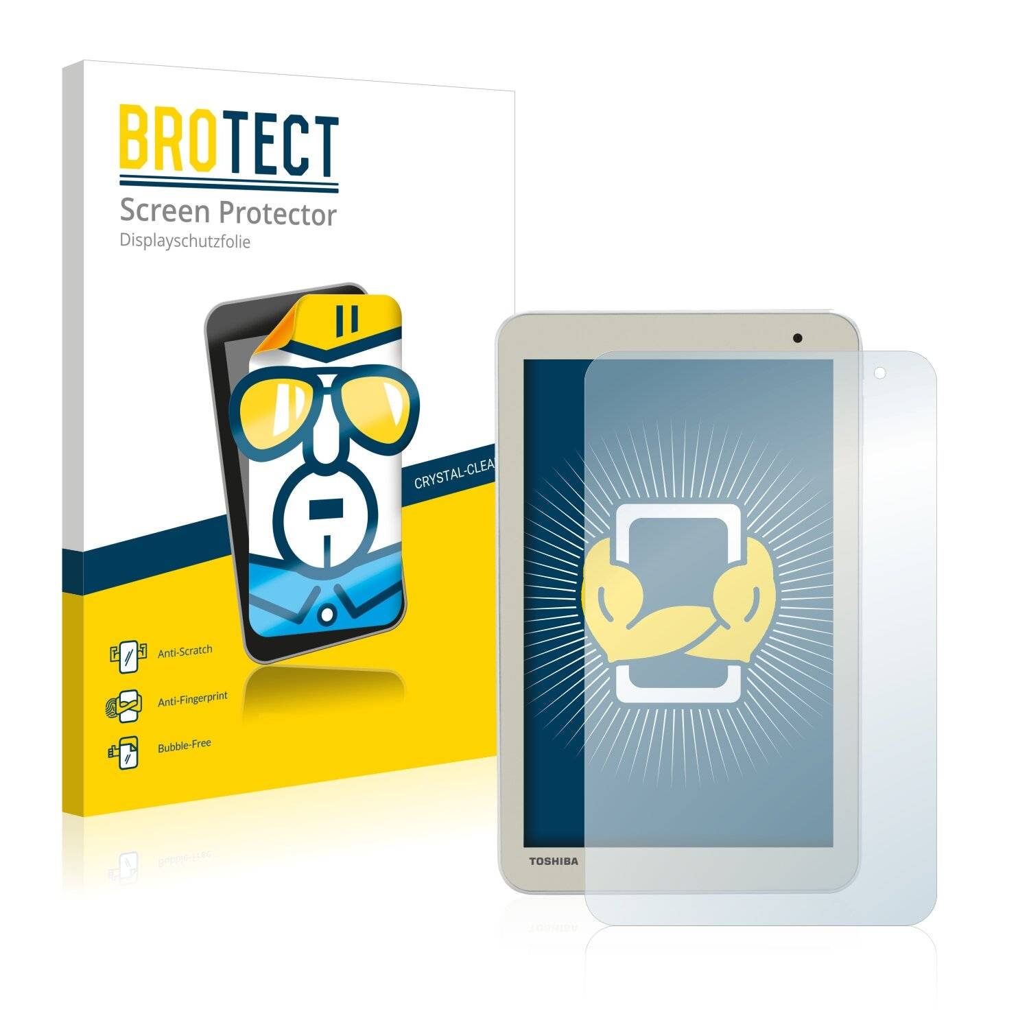 2x BROTECT HD-Clear Displayschutzfolie für Toshiba Encore 2 8.0