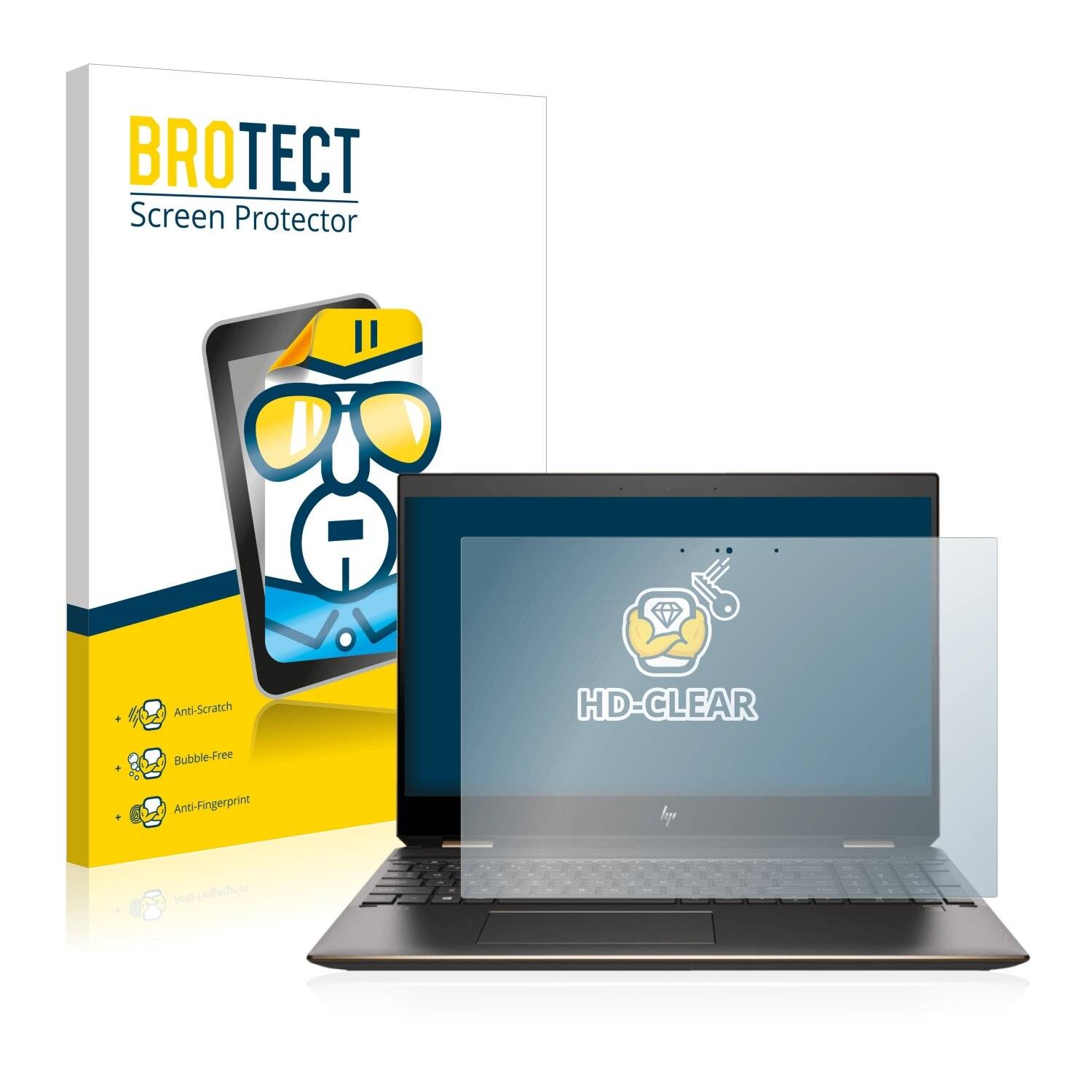 BROTECT HD-Clear Displayschutzfolie für HP Spectre x360