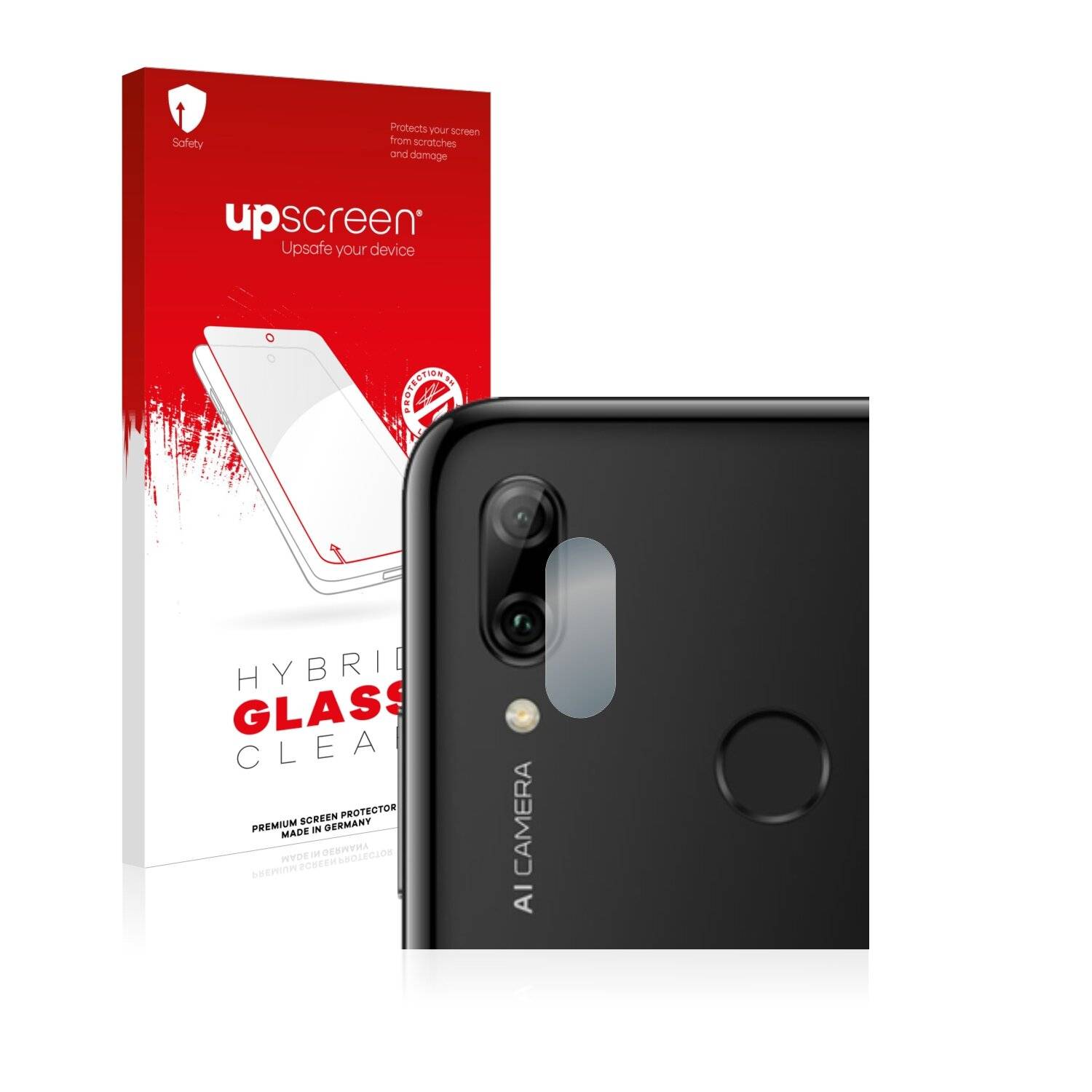 upscreen Hybrid Glass Clear Premium Schutzglas Folie für Huawei P smart Pro 2019 (NUR