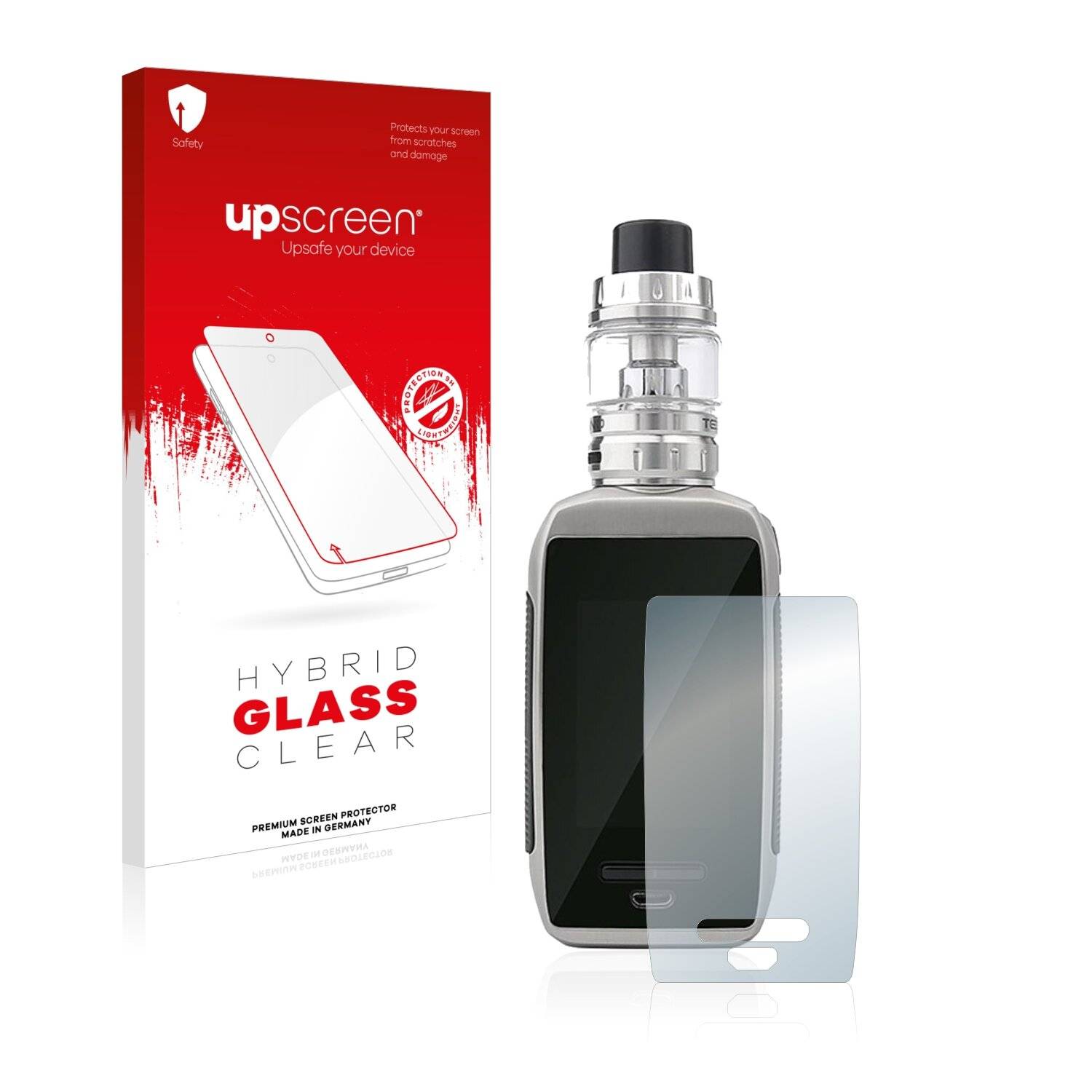 upscreen Hybrid Glass Clear Premium Schutzglas Folie für Tesla Shinyo