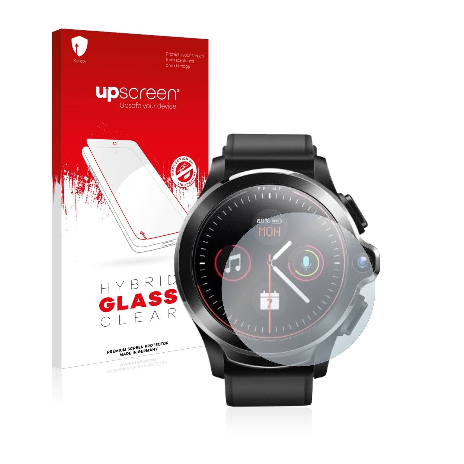 upscreen Hybrid Glass Clear Premium Schutzglas Folie für Kospet Prime