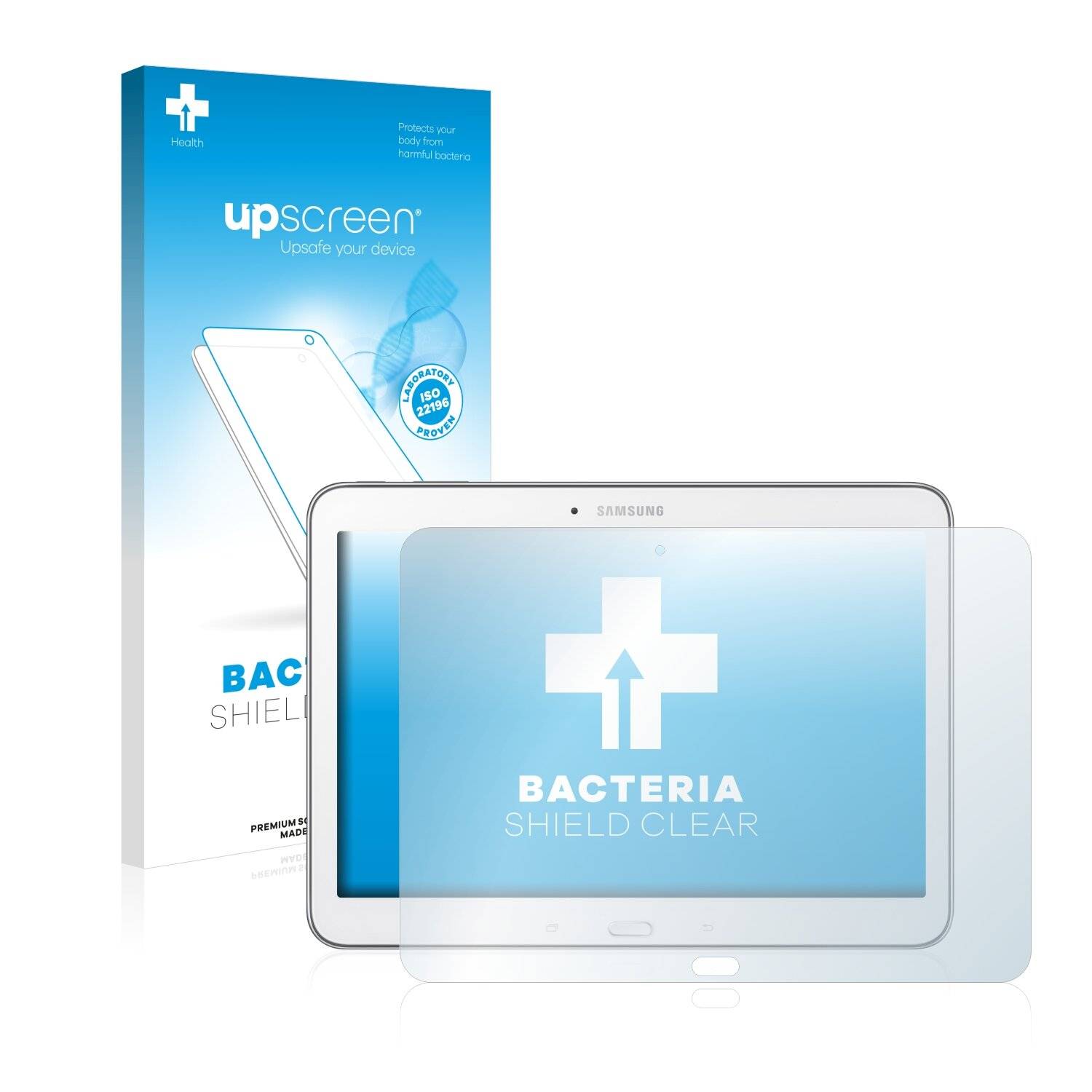 upscreen Bacteria Shield Clear Premium Antibakterielle Displayschutzfolie für Samsung Galaxy