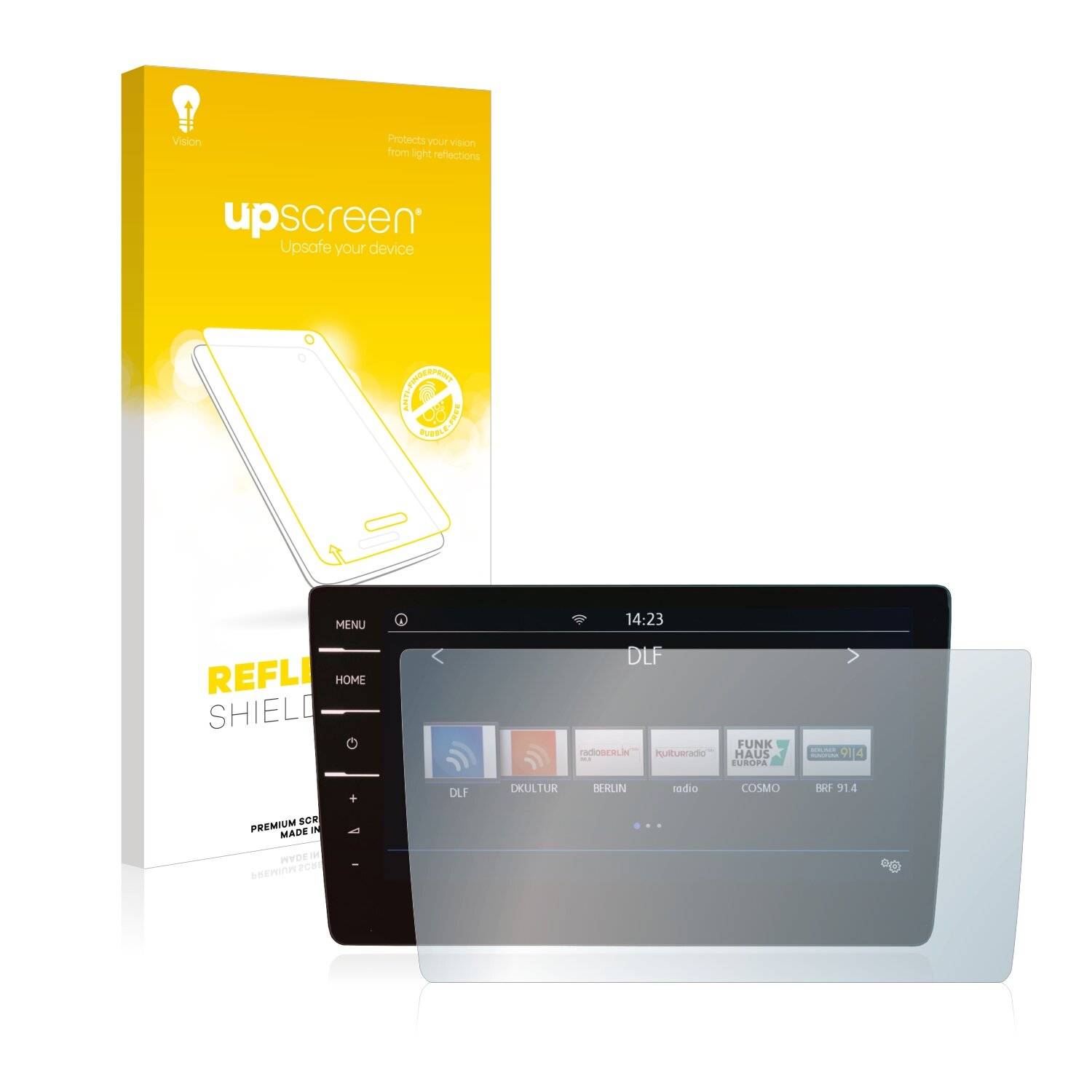 upscreen Reflection Shield Matte Premium Displayschutzfolie für Volkswagen T-Cross 2019