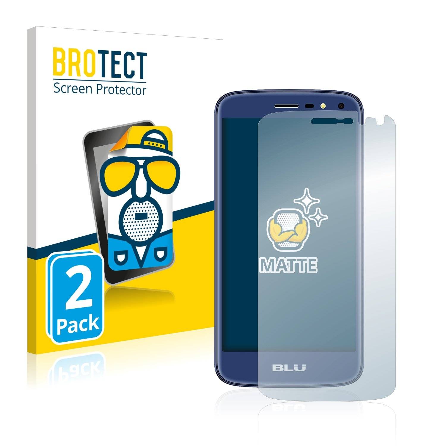 2x BROTECT Matte Displayschutzfolie für BLU C5 2018 - Entspiegelt,