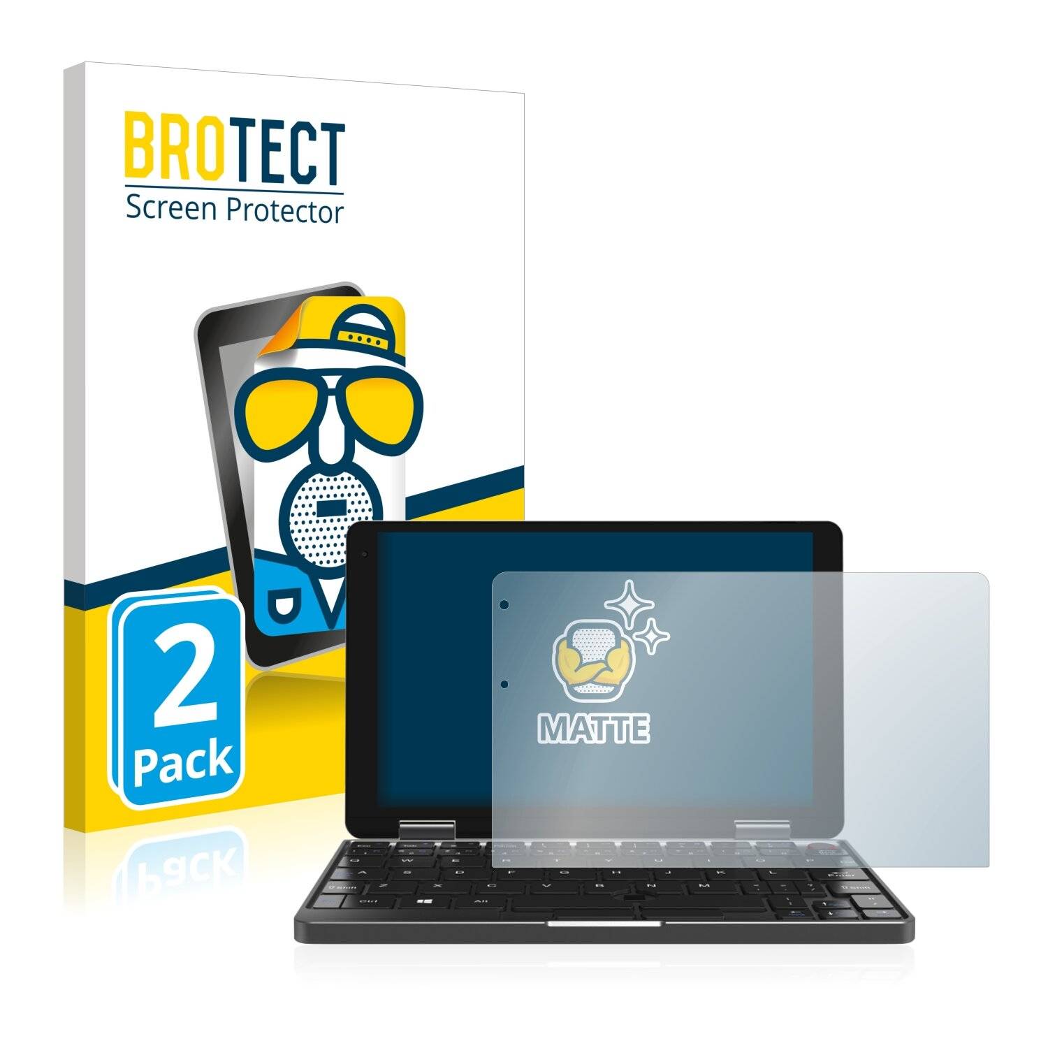 2x BROTECT Matte Displayschutzfolie für Chuwi MiniBook - Entspiegelt,