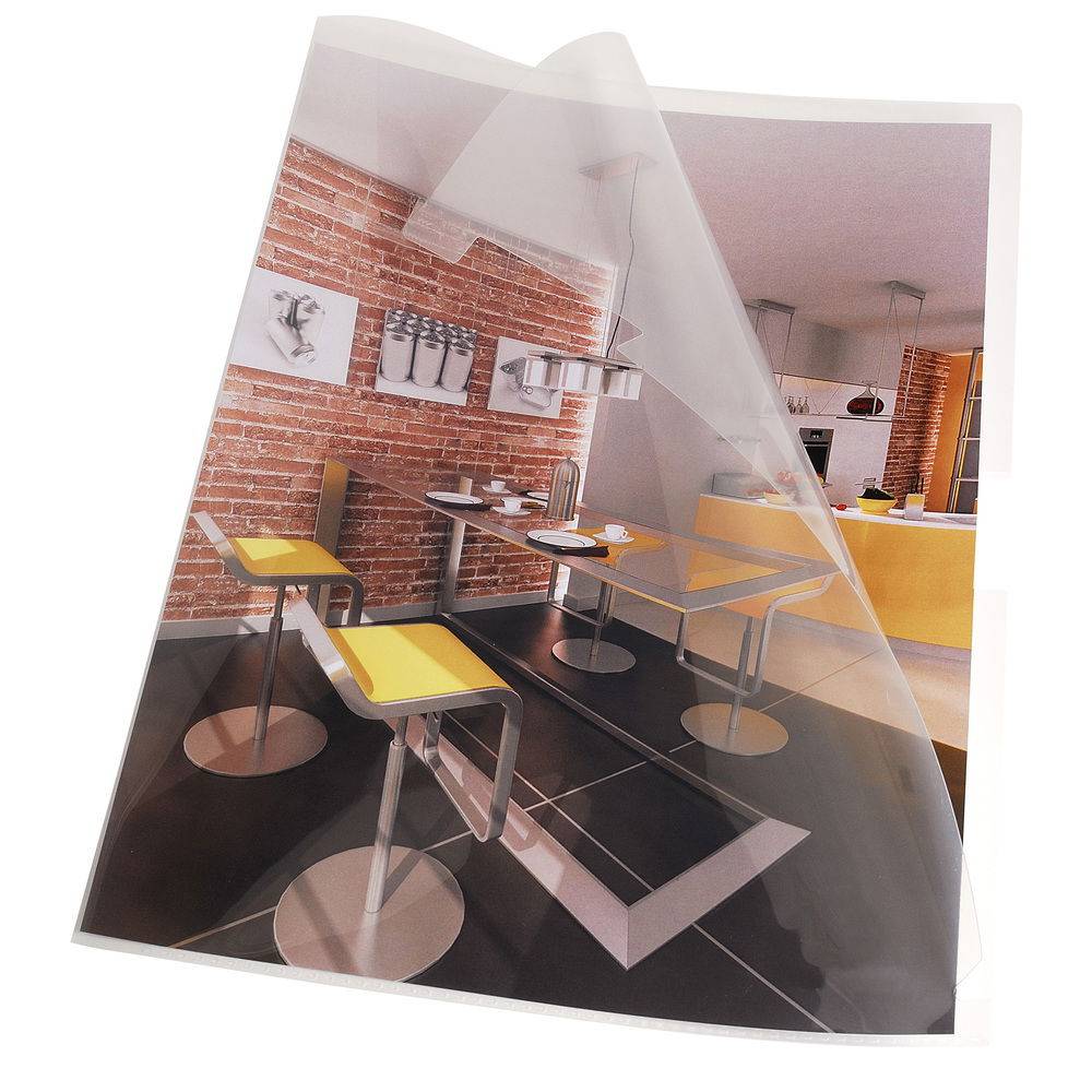 Exacompta 10x Pack 10 Aktensichthüllen PP 200µ +Einkerbung A4 Kristall 58201E