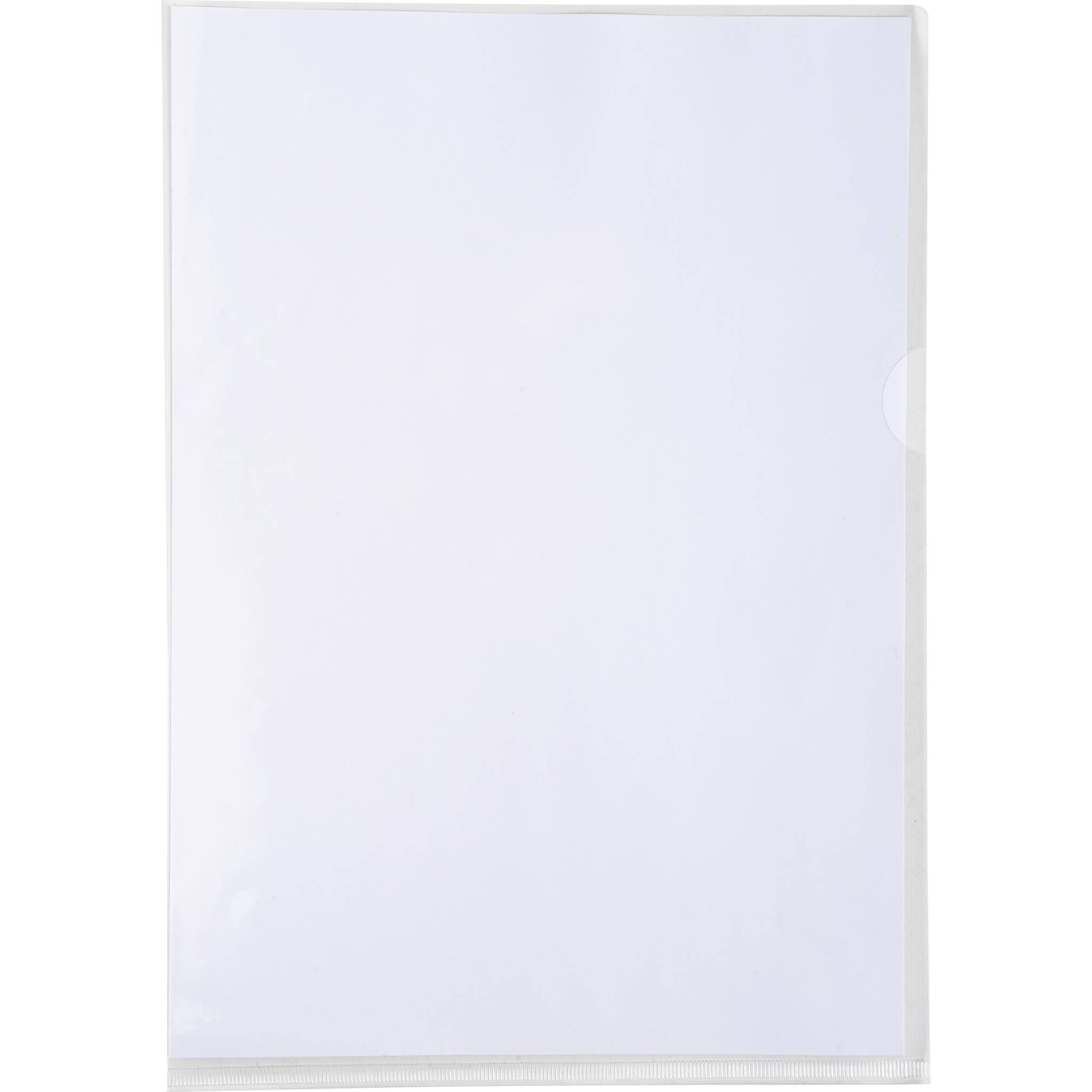 Exacompta 10x Pack 10 Aktensichthüllen glattem PVC 130µ A4 Kristall 660530E