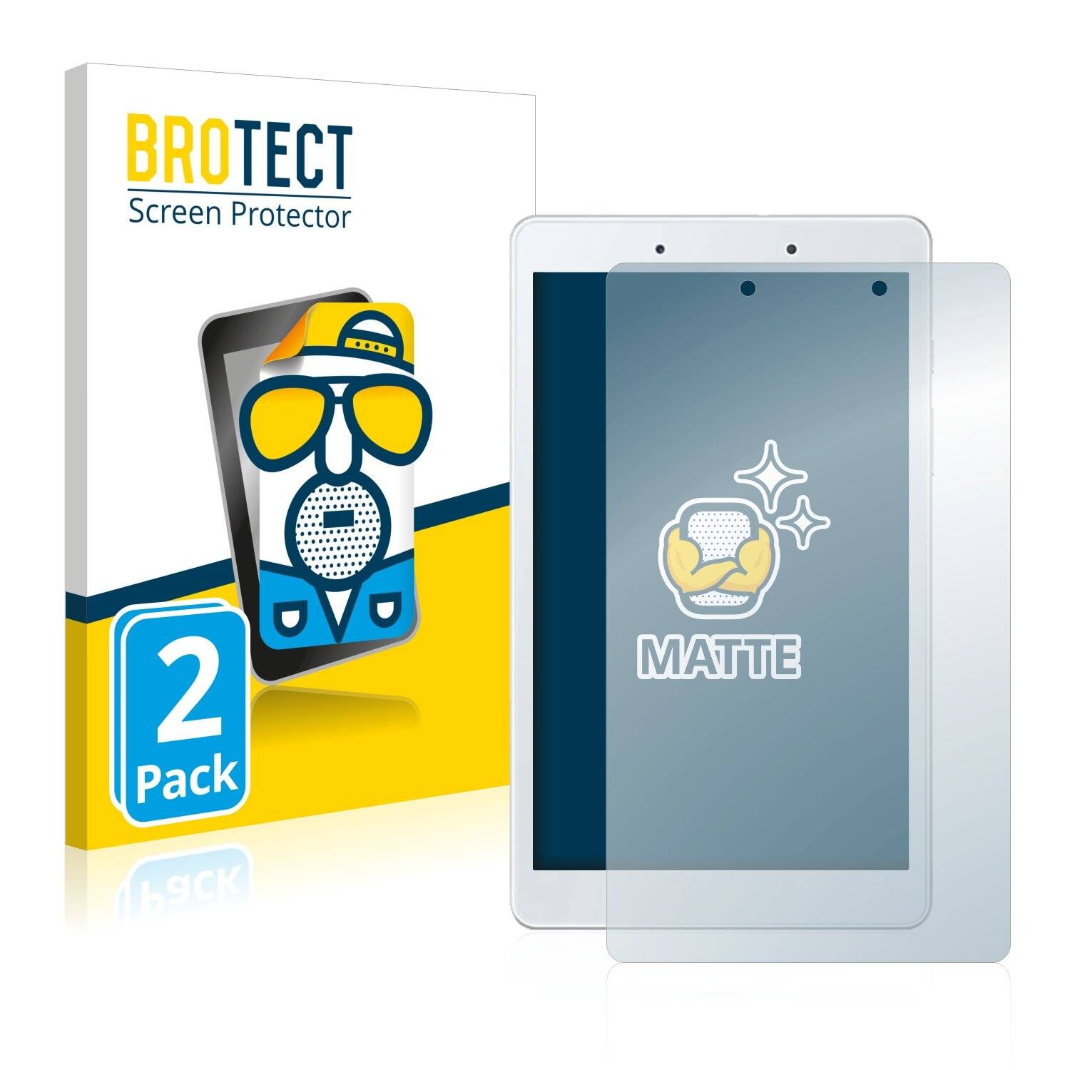 2x BROTECT Matte Displayschutzfolie für Samsung Galaxy Tab A 8.0 WiFi 2019 - Entspiegelt,