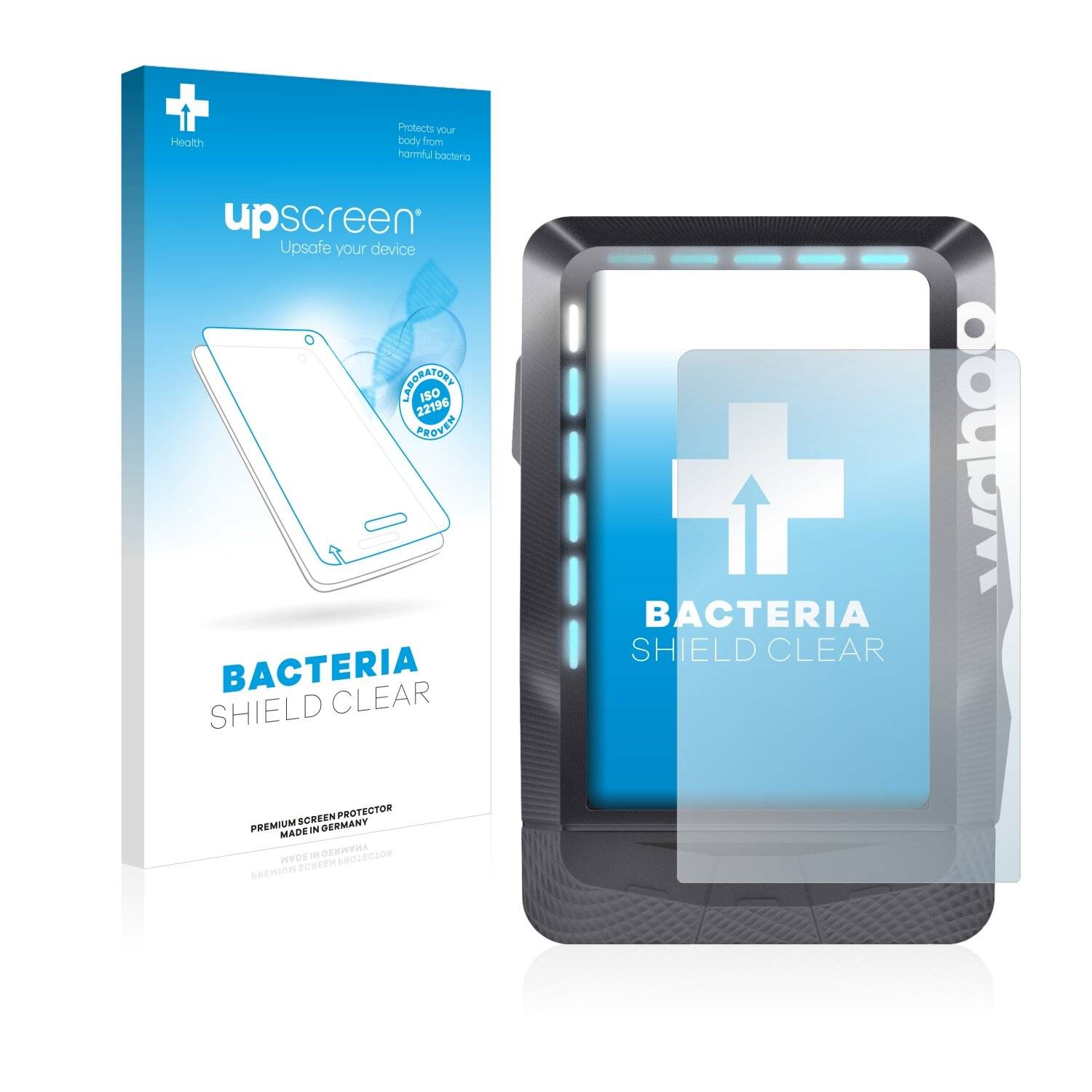 upscreen Bacteria Shield Clear Premium Antibakterielle Displayschutzfolie für Wahoo Elemnt