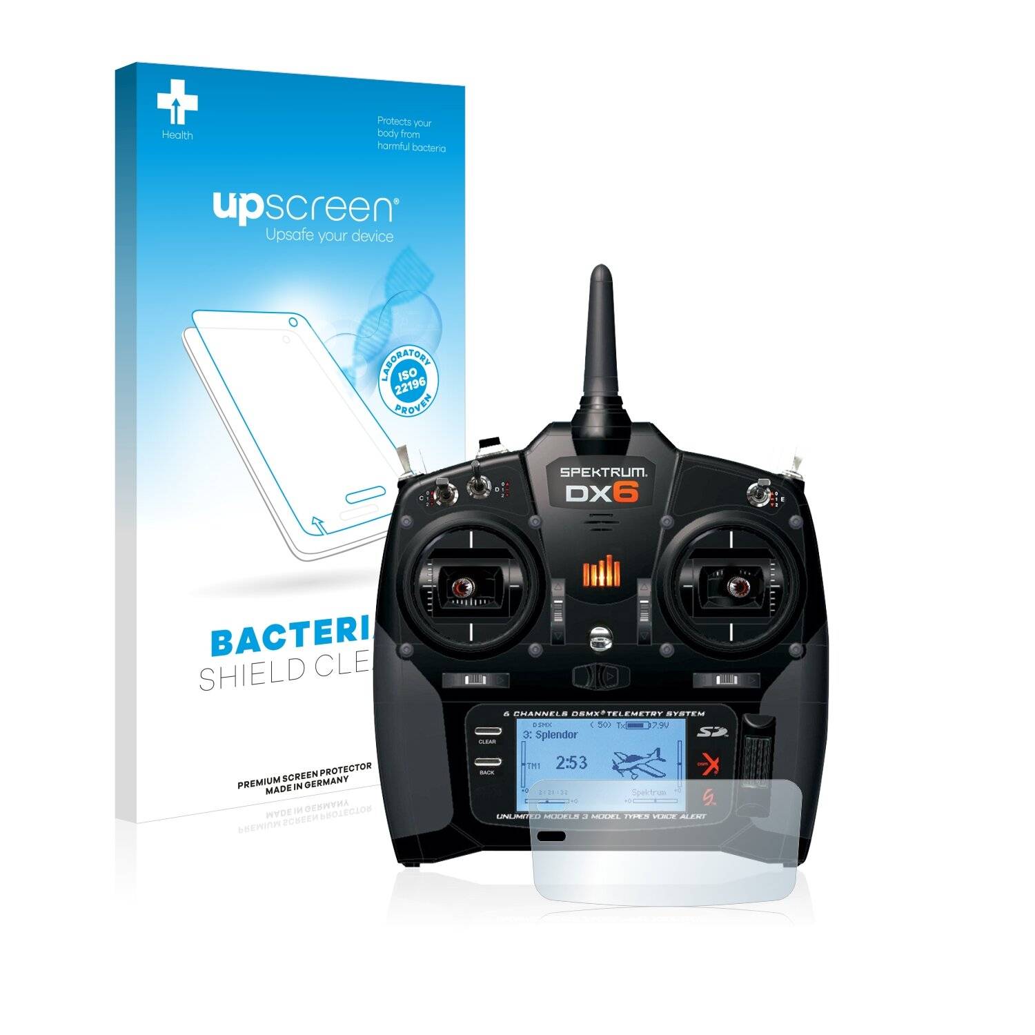 upscreen Bacteria Shield Clear Premium Antibakterielle Displayschutzfolie für Spektrum