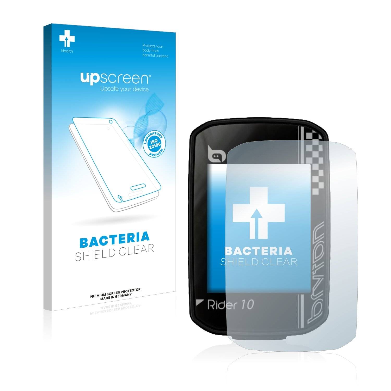upscreen Bacteria Shield Clear Premium Antibakterielle Displayschutzfolie für Bryton Rider