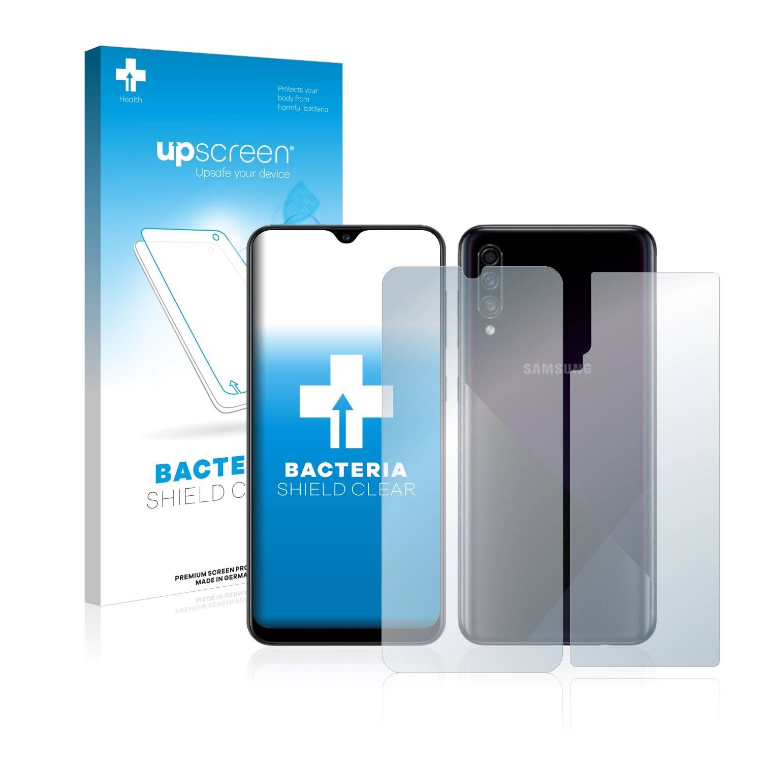 upscreen Bacteria Shield Clear Premium Antibakterielle Displayschutzfolie für Samsung Galaxy
