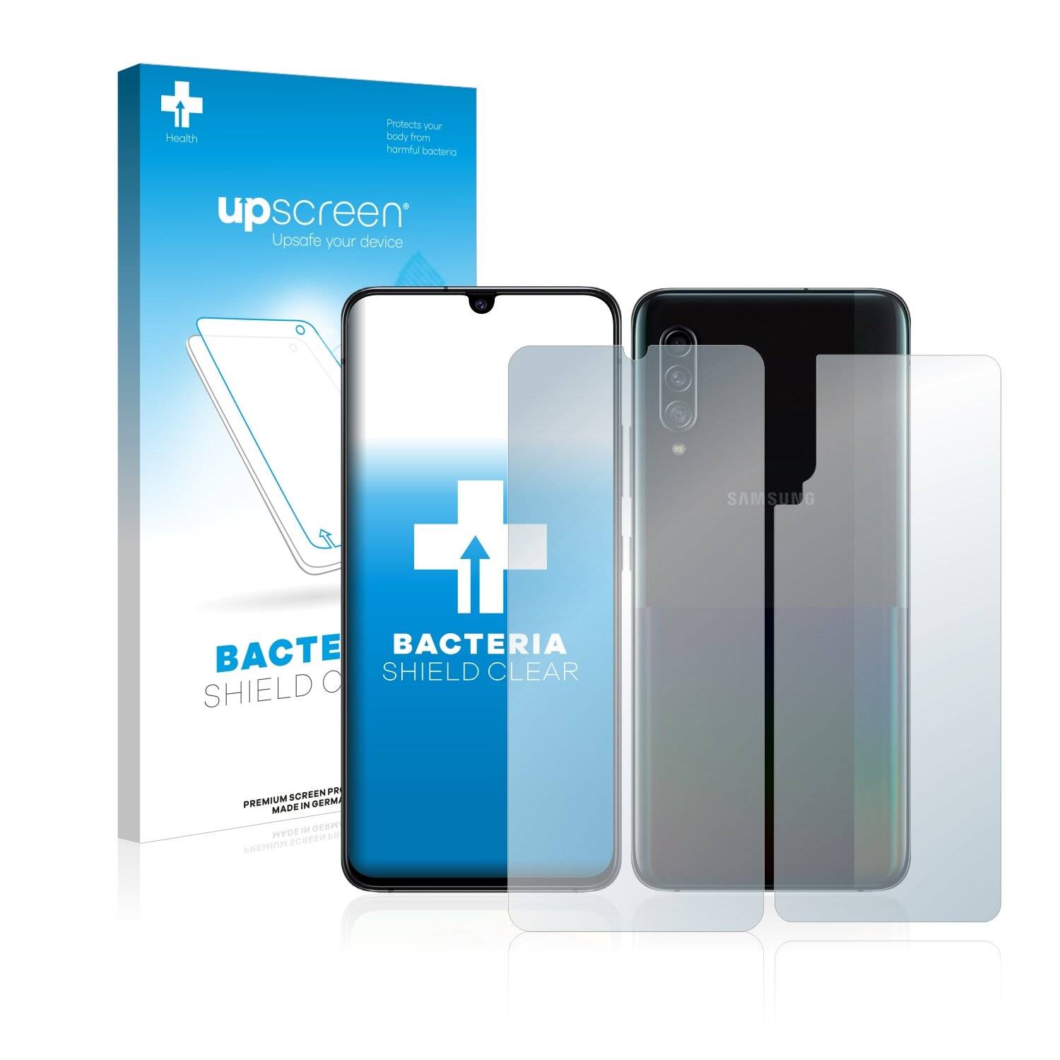 upscreen Bacteria Shield Clear Premium Antibakterielle Displayschutzfolie für Samsung Galaxy