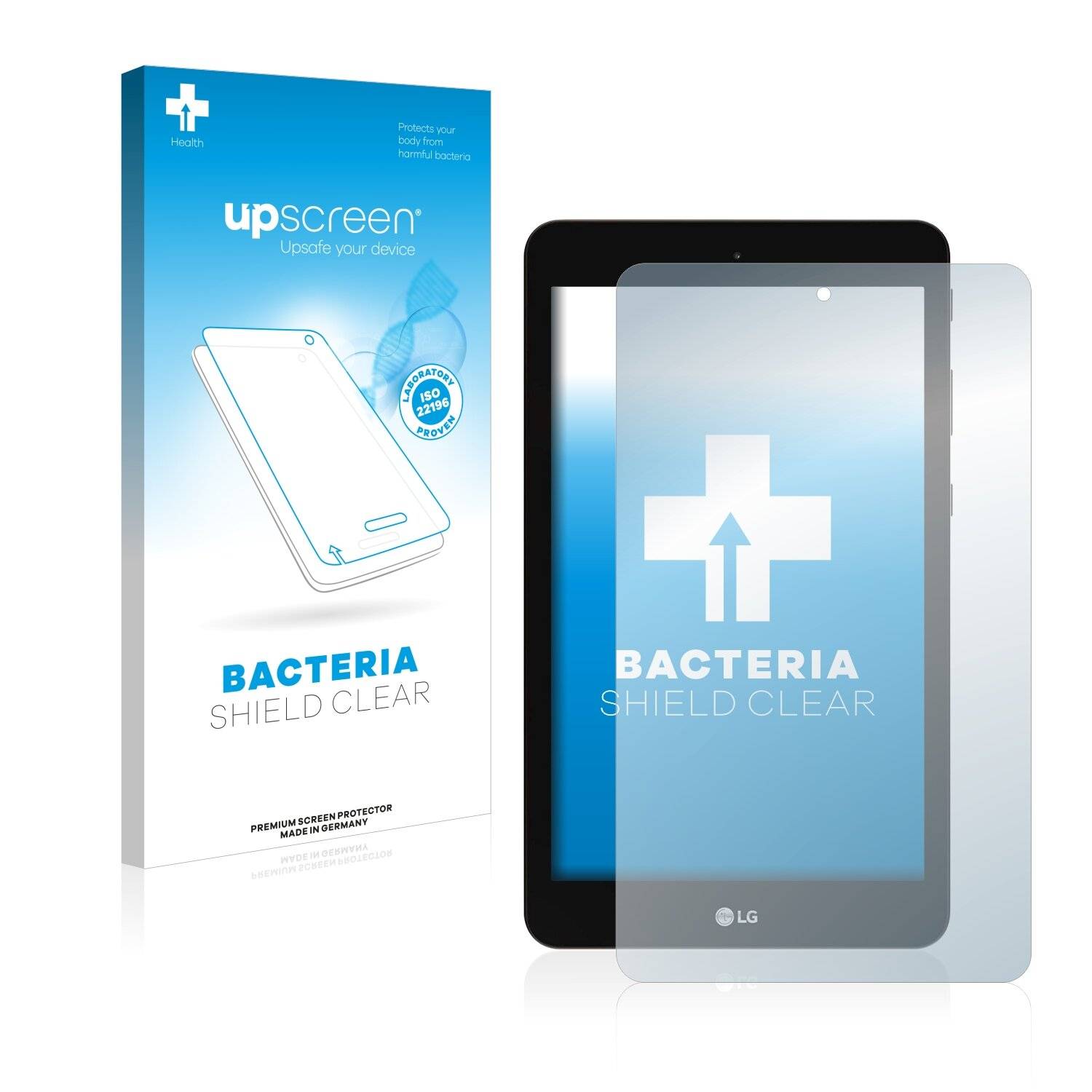 upscreen Bacteria Shield Clear Premium Antibakterielle Displayschutzfolie für LG G Pad