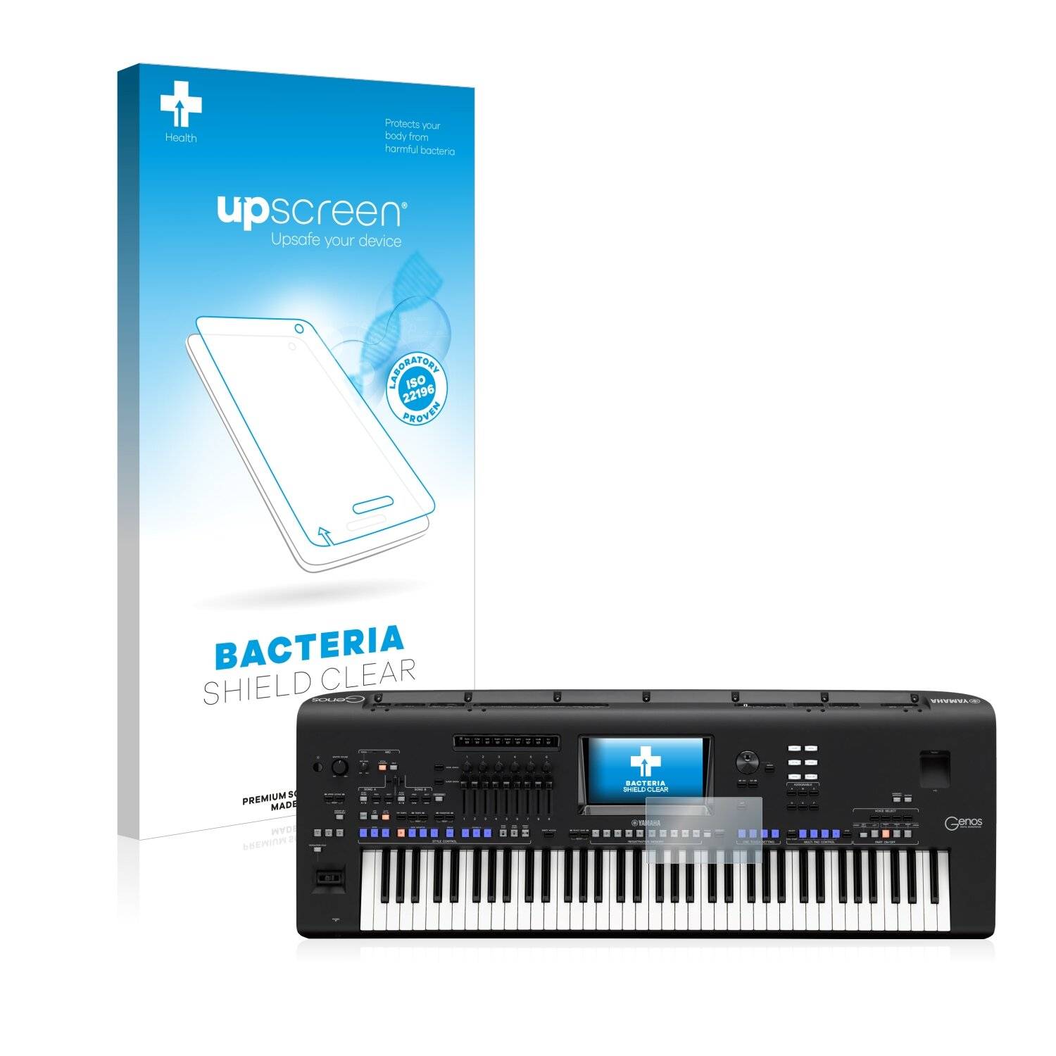 upscreen Bacteria Shield Clear Premium Antibakterielle Displayschutzfolie für Yamaha