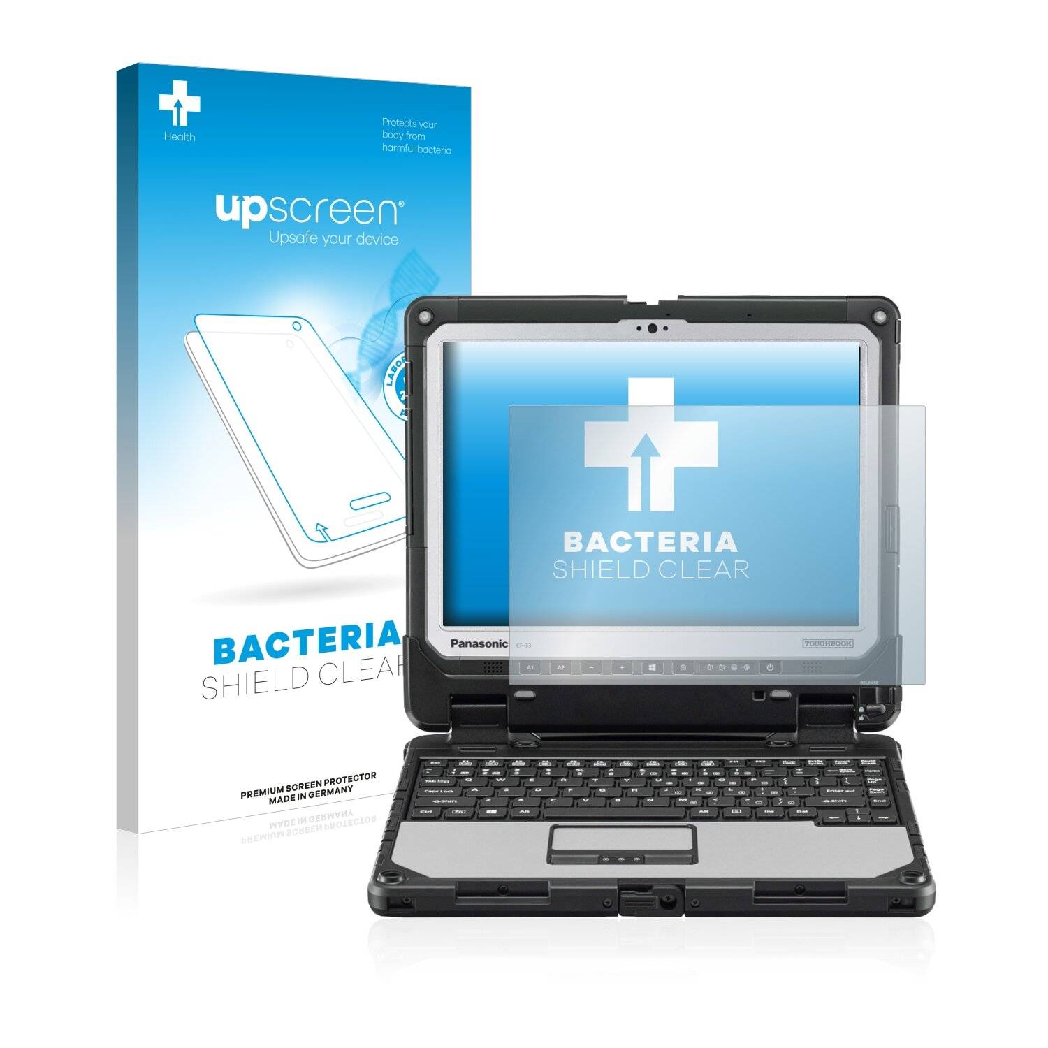 upscreen Bacteria Shield Clear Premium Antibakterielle Displayschutzfolie für Panasonic