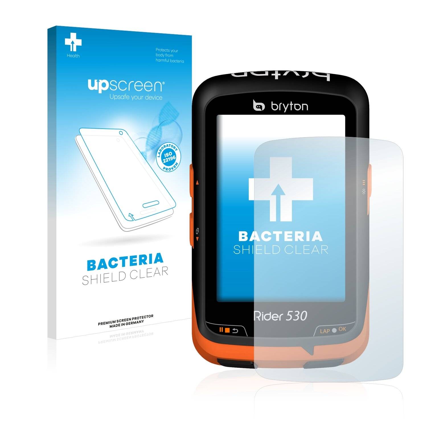 upscreen Bacteria Shield Clear Premium Antibakterielle Displayschutzfolie für Bryton Rider
