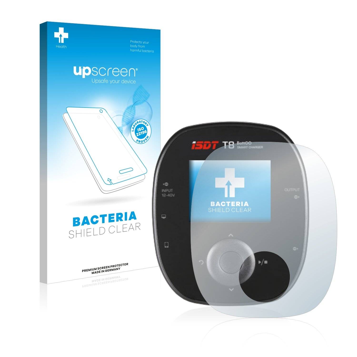 upscreen Bacteria Shield Clear Premium Antibakterielle Displayschutzfolie für ISDT