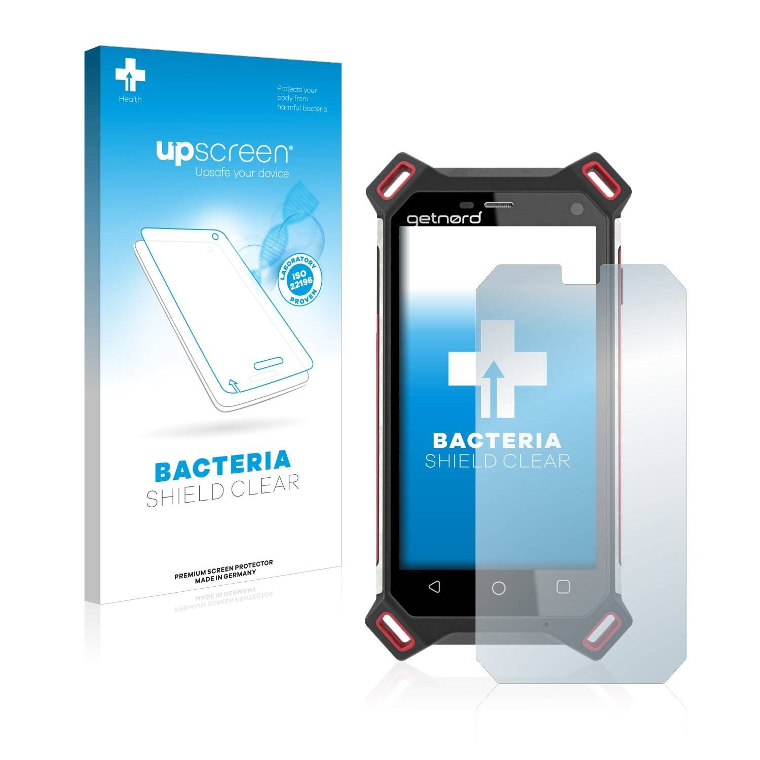 upscreen Bacteria Shield Clear Premium Antibakterielle Displayschutzfolie für Getnord