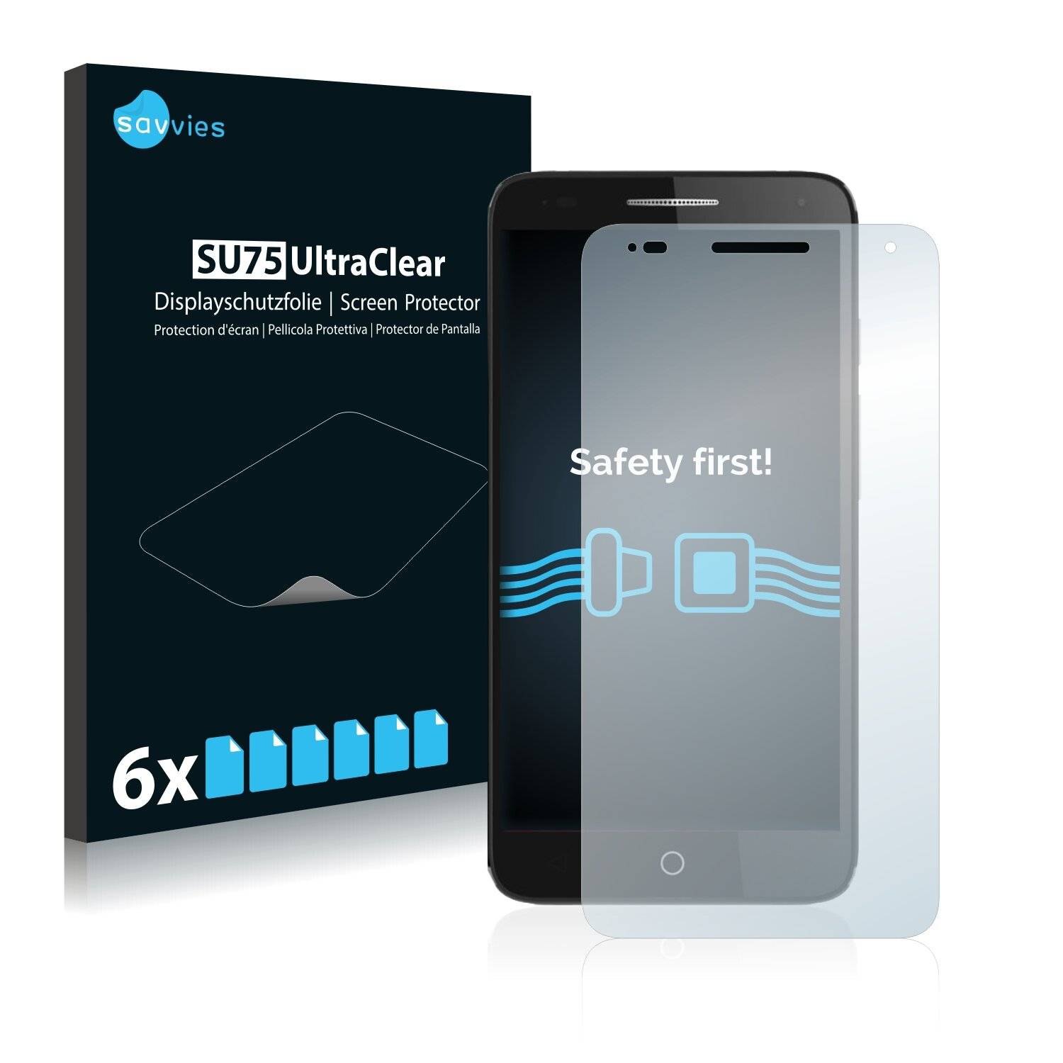 6x Savvies SU75 Displayschutzfolie für Panasonic P65